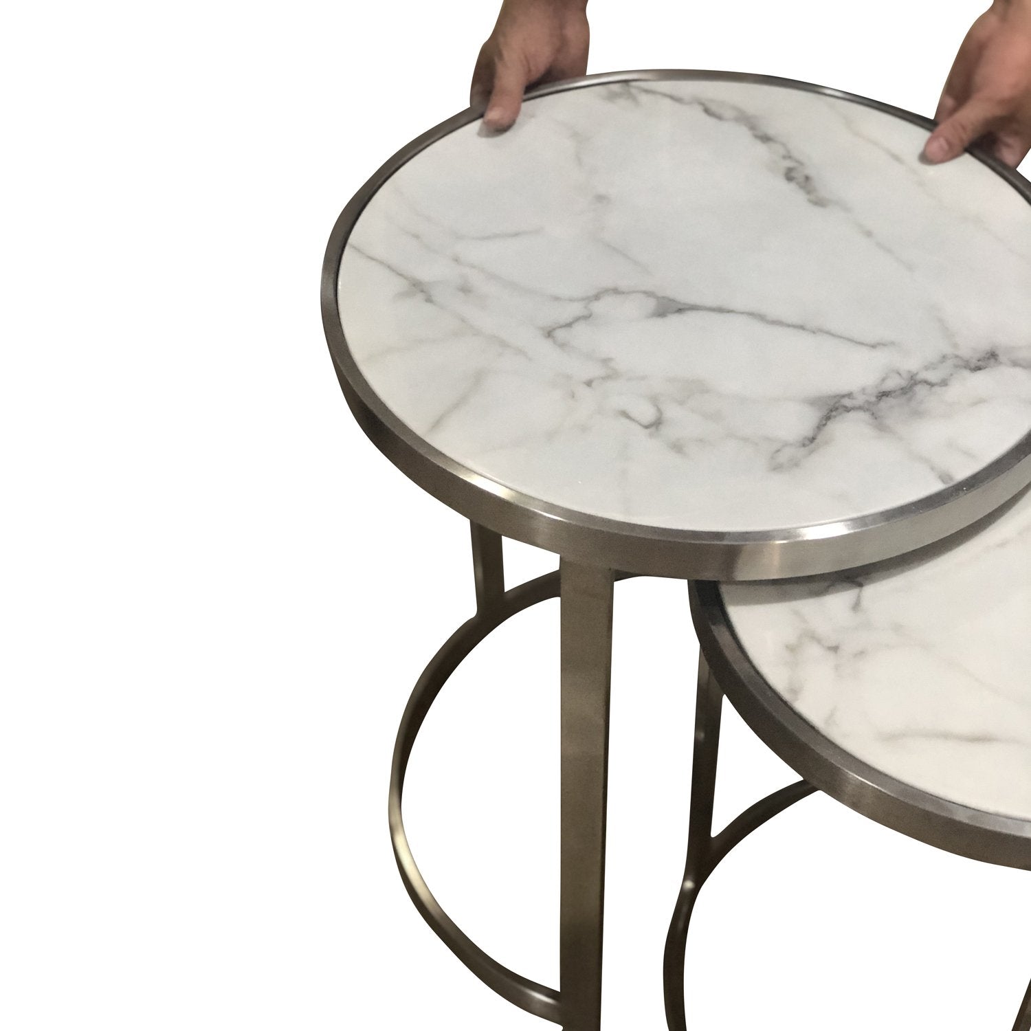 Sterling Side Table Set White Marble-Living-Future Classics Furniture-Default Title---abc
