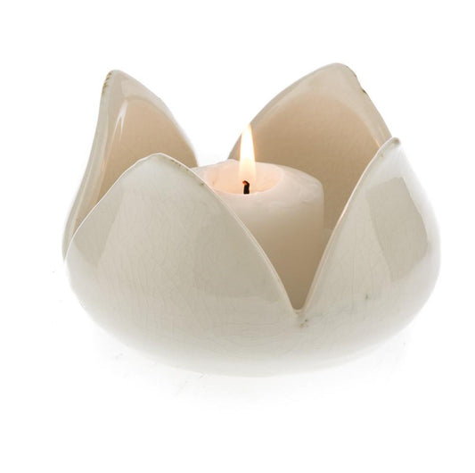 Ceramic Flower Candle Holder-abc