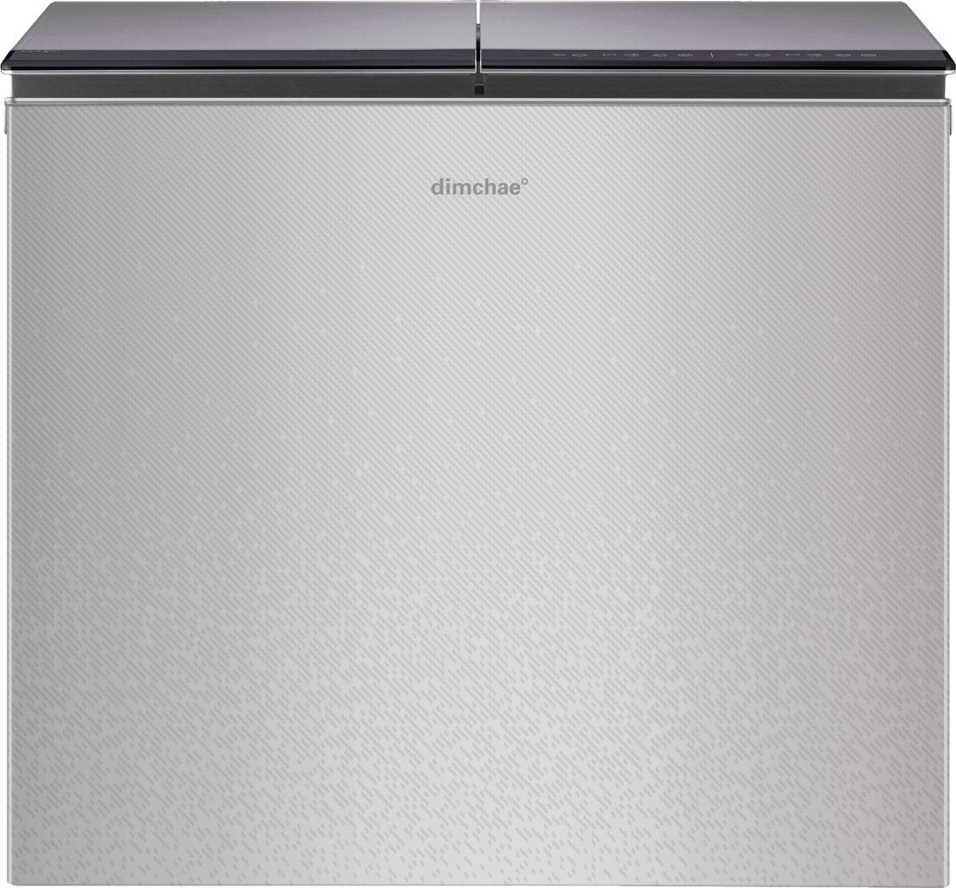 Satin Silver Chest Type Kimchi Refrigerator-Refrigerator-220 Liters-Default Title---abc