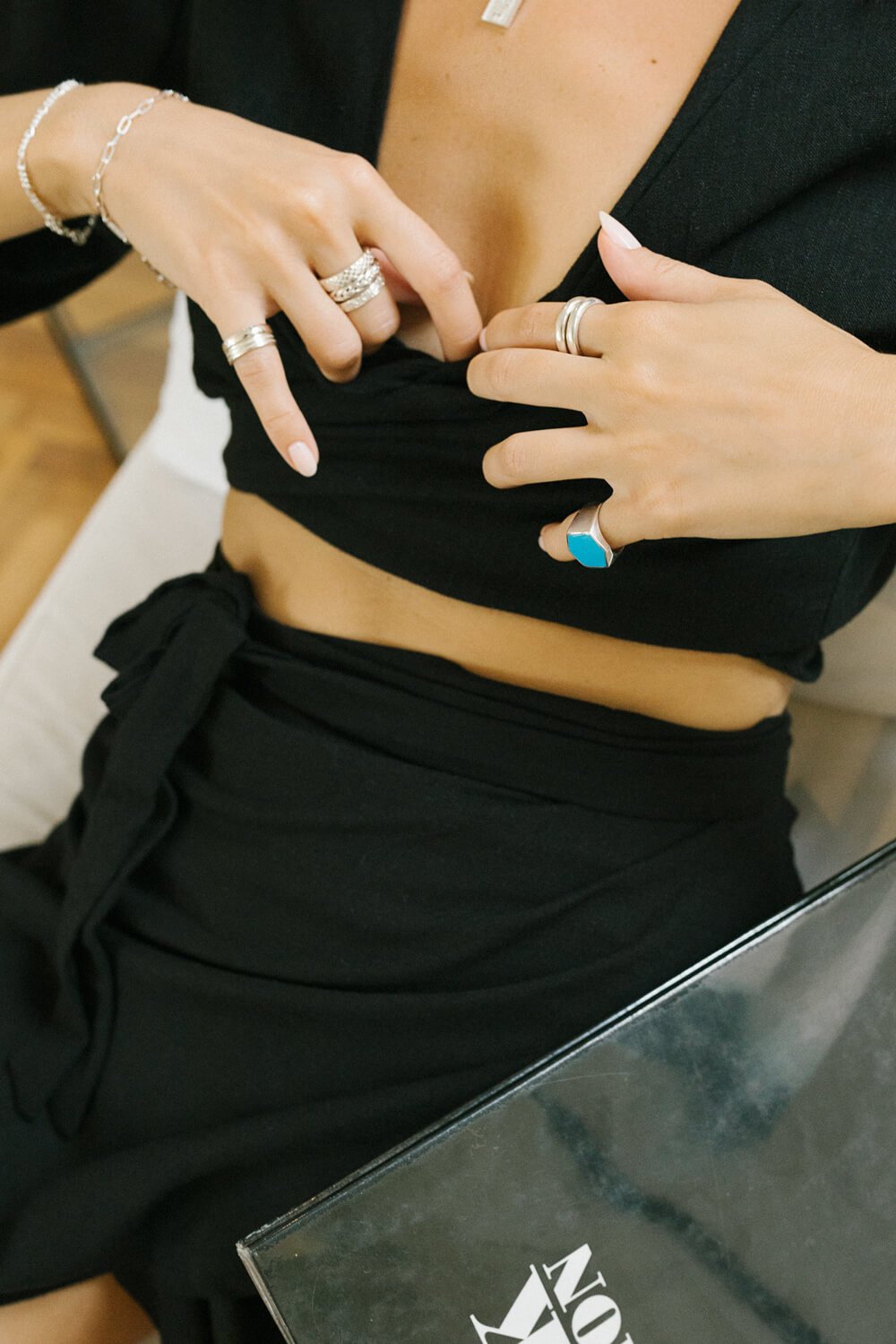 Braided ring silver-abc