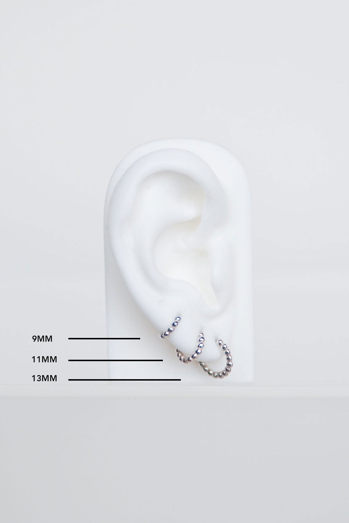 Small dots hoop silver (13mm)-Hoop-wildthings_collectables-Single piece-Silver--abc