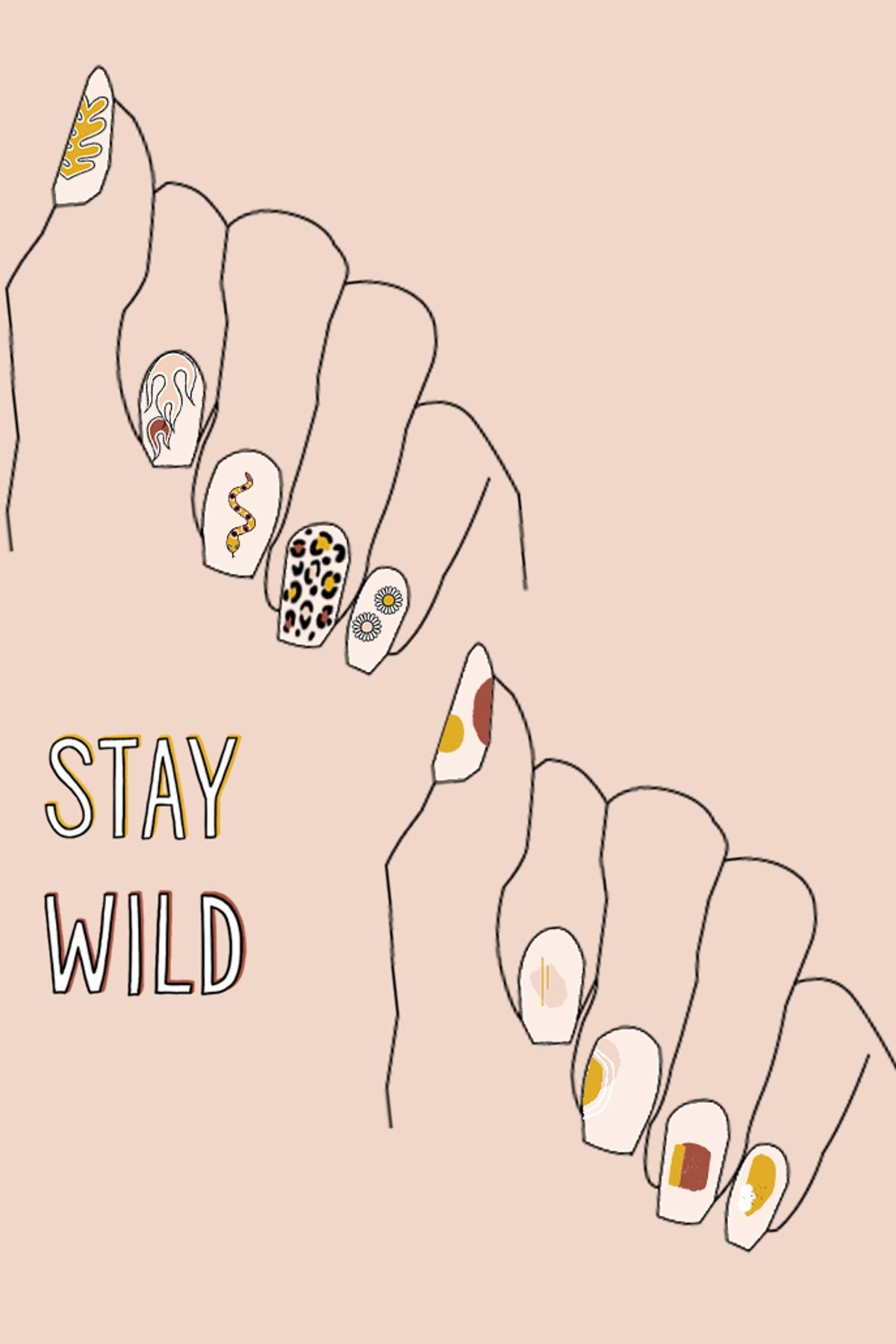 Nail stickers-abc