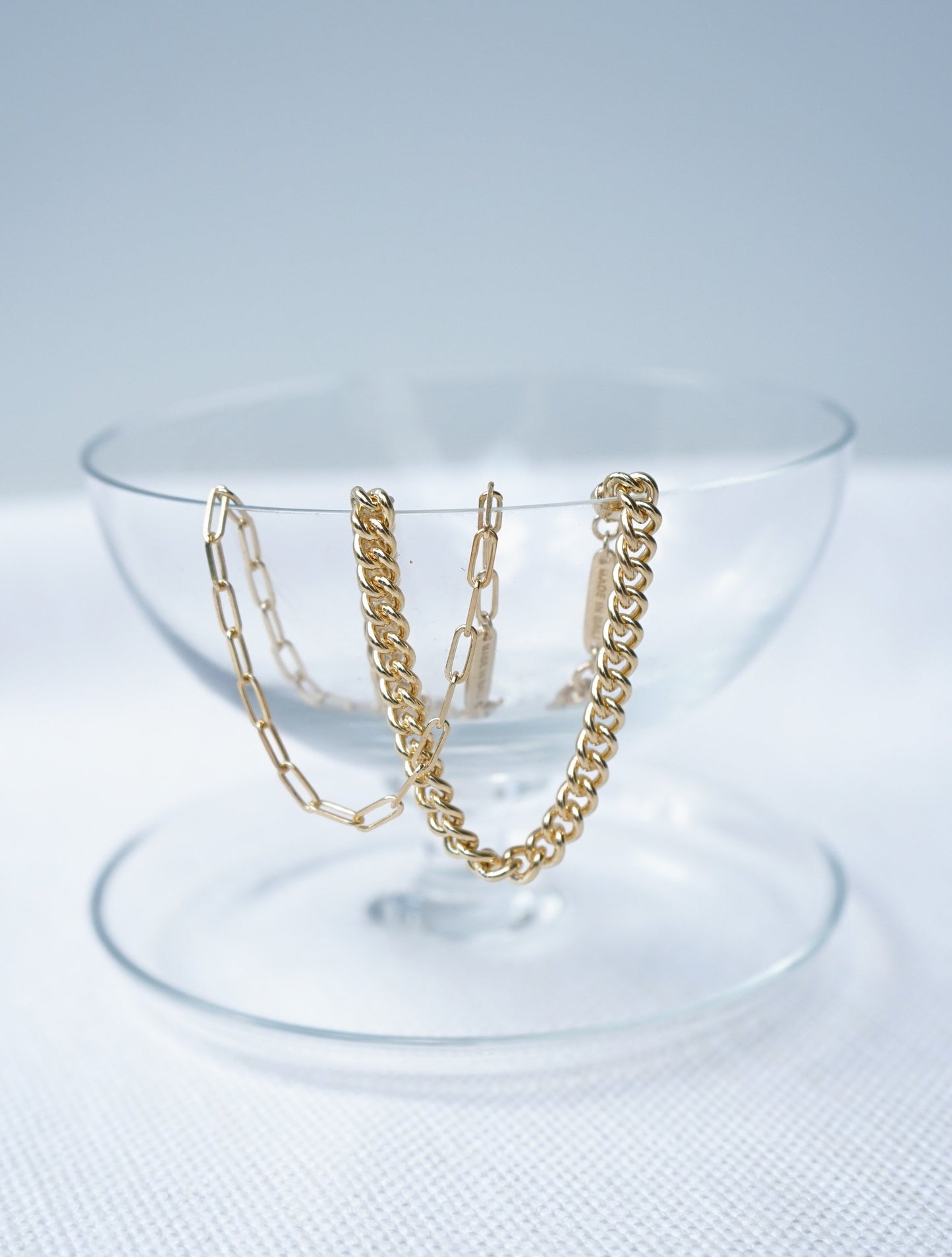 Chain bracelet gold plated-abc