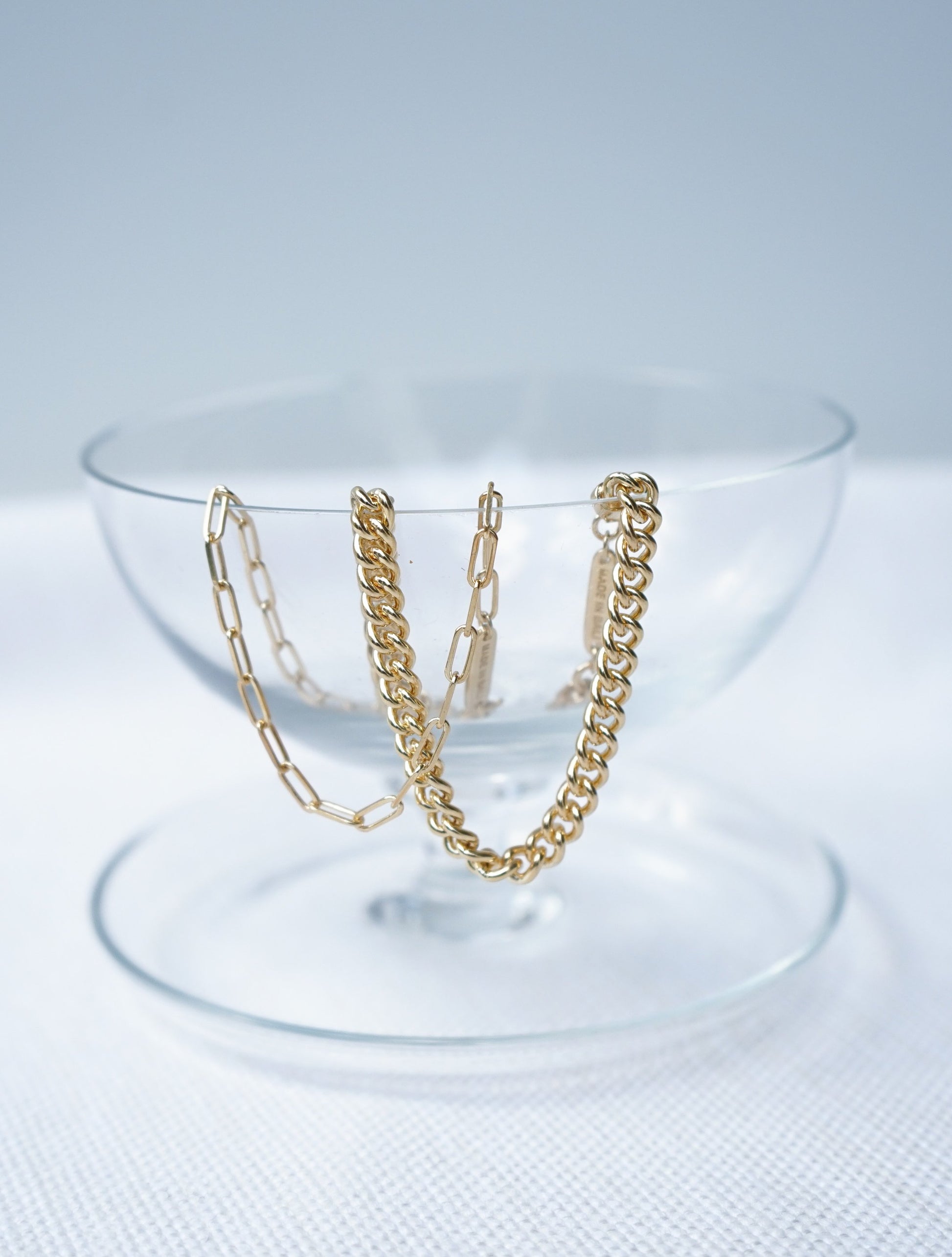 Chain bracelet gold plated-abc