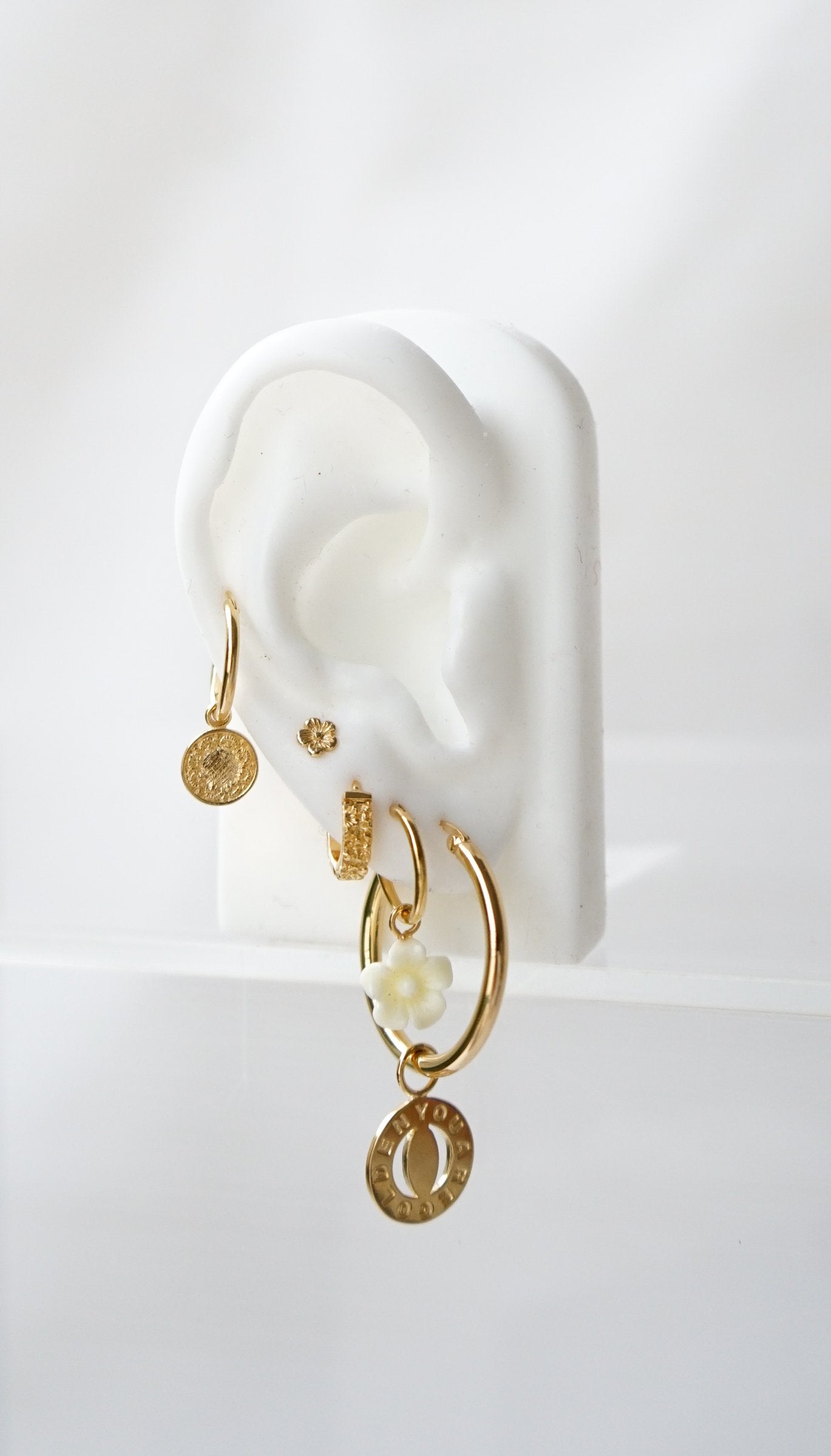 You are golden charm earring gold plated-Earring-wildthings_collectables-Charm-Gold plated--abc