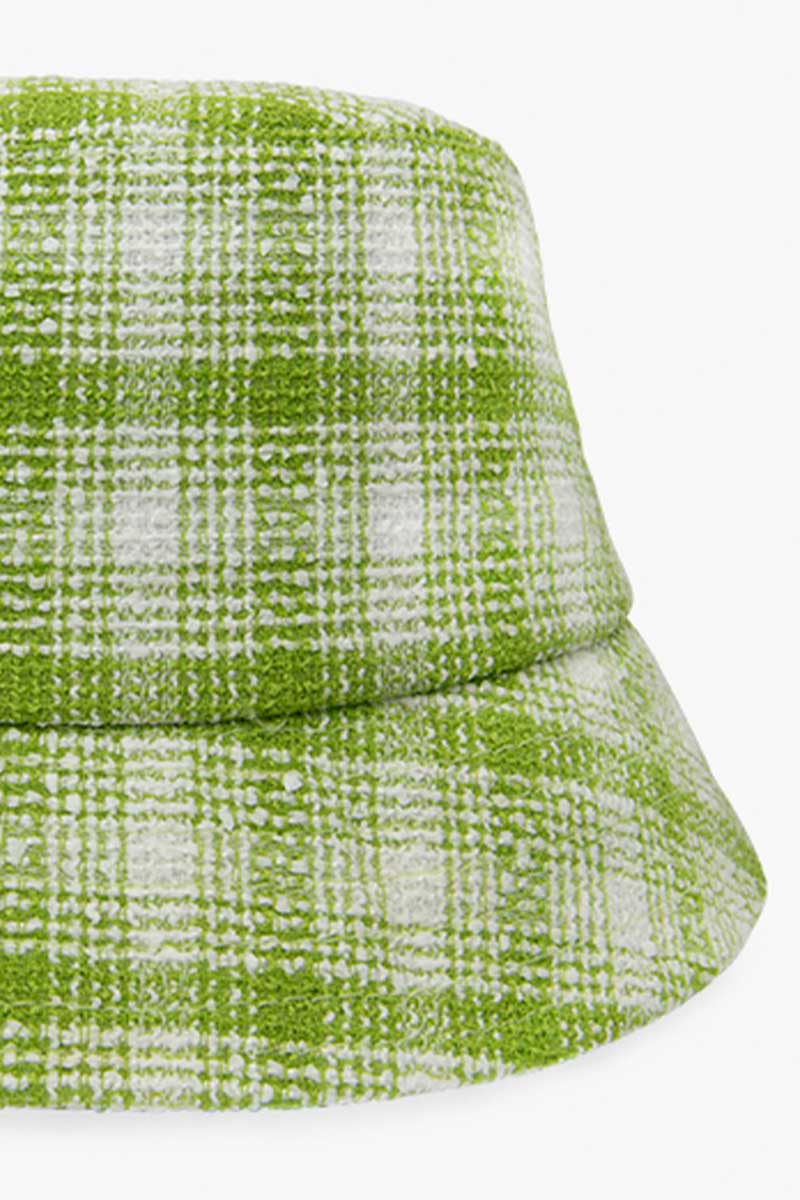 Check mate green bucket hat-abc