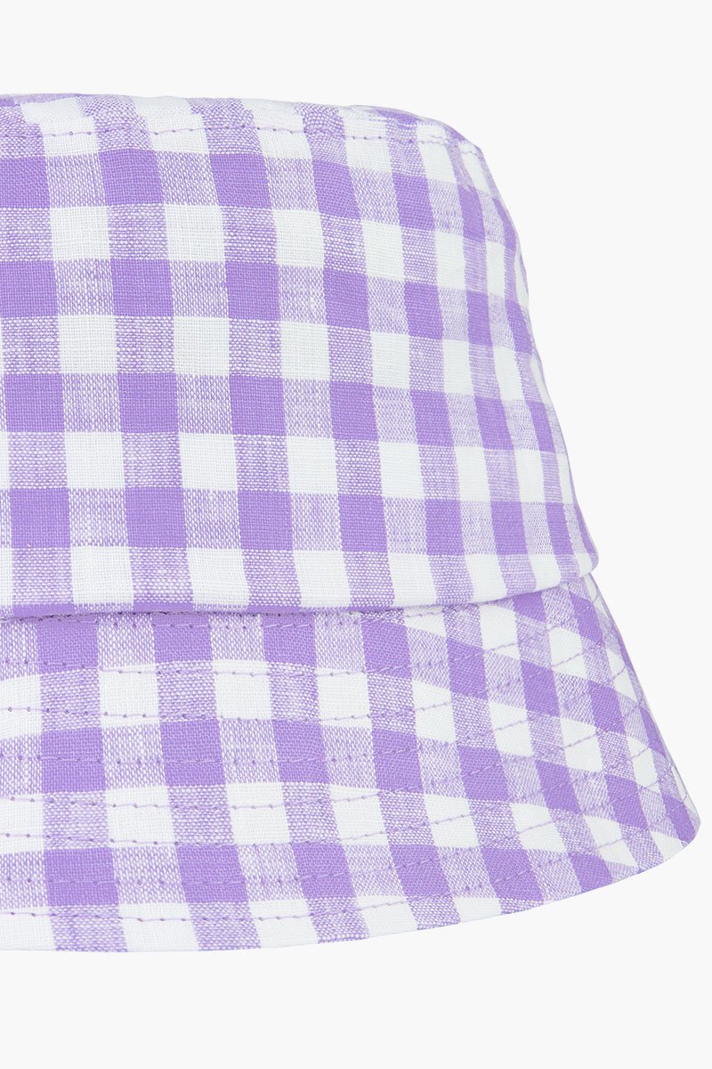 Check mate lilac bucket hat-abc