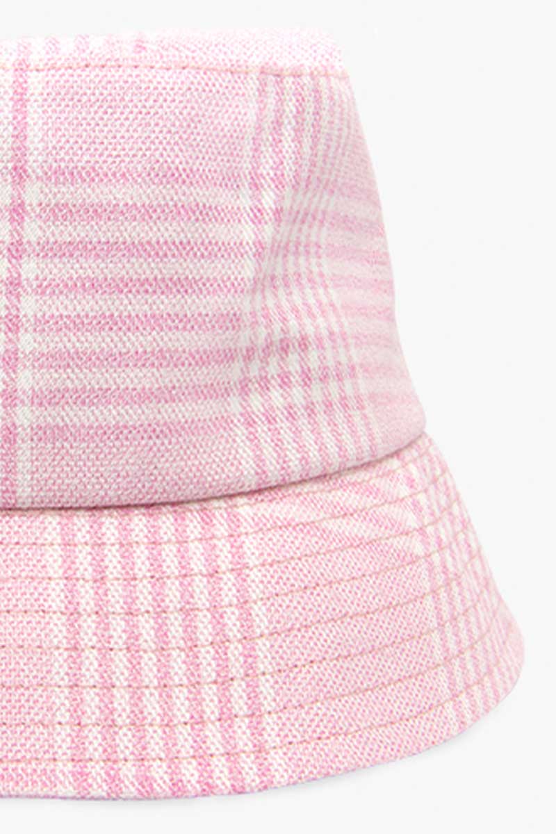 Check mate pink bucket hat-abc