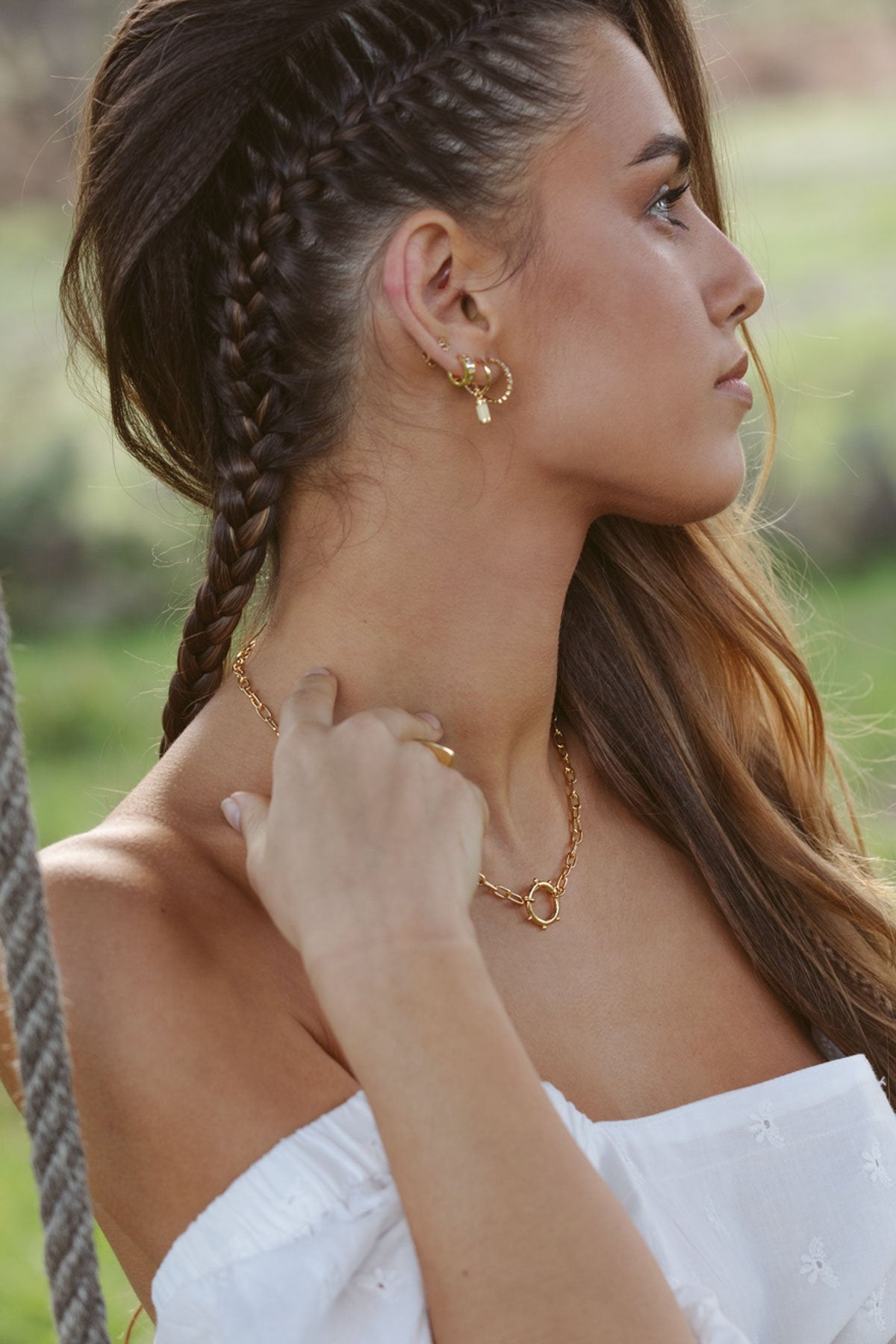 Breeze hoop gold plated-abc