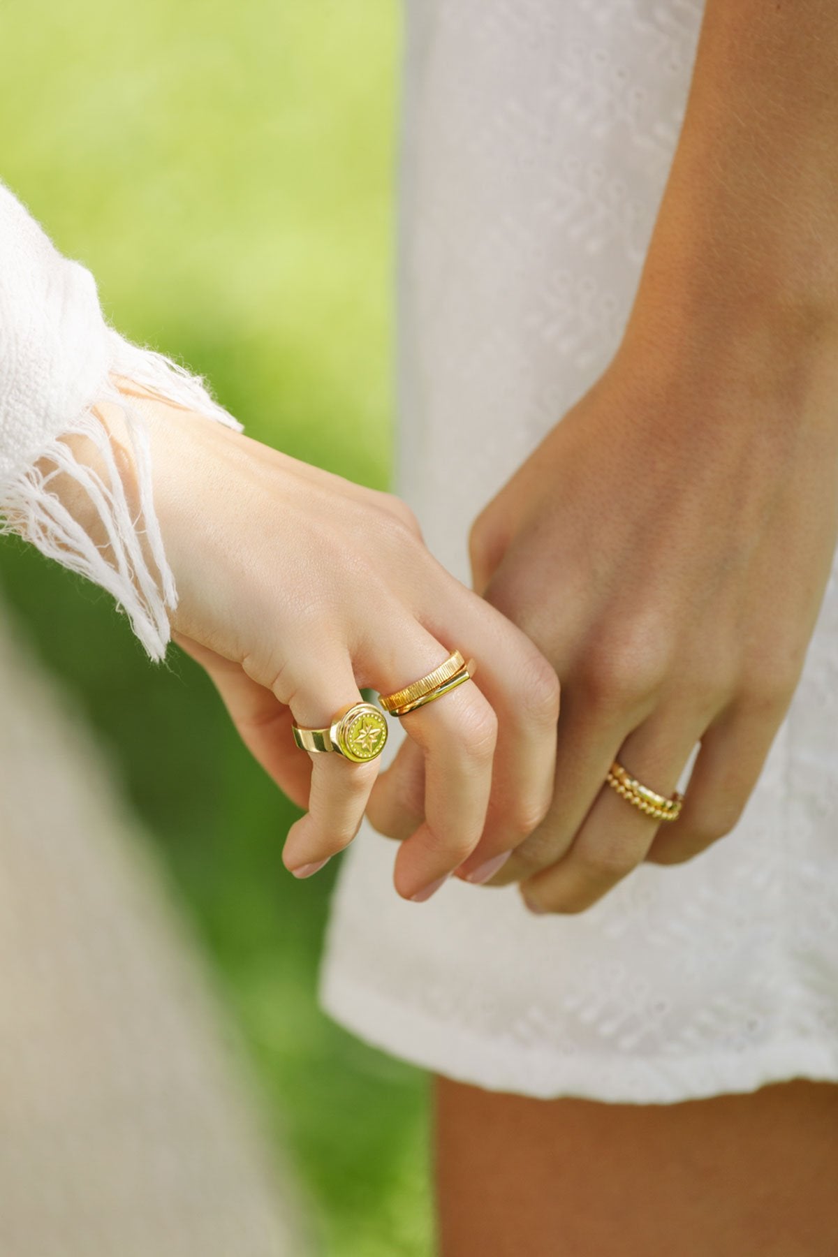 Eternity ring gold plated-abc