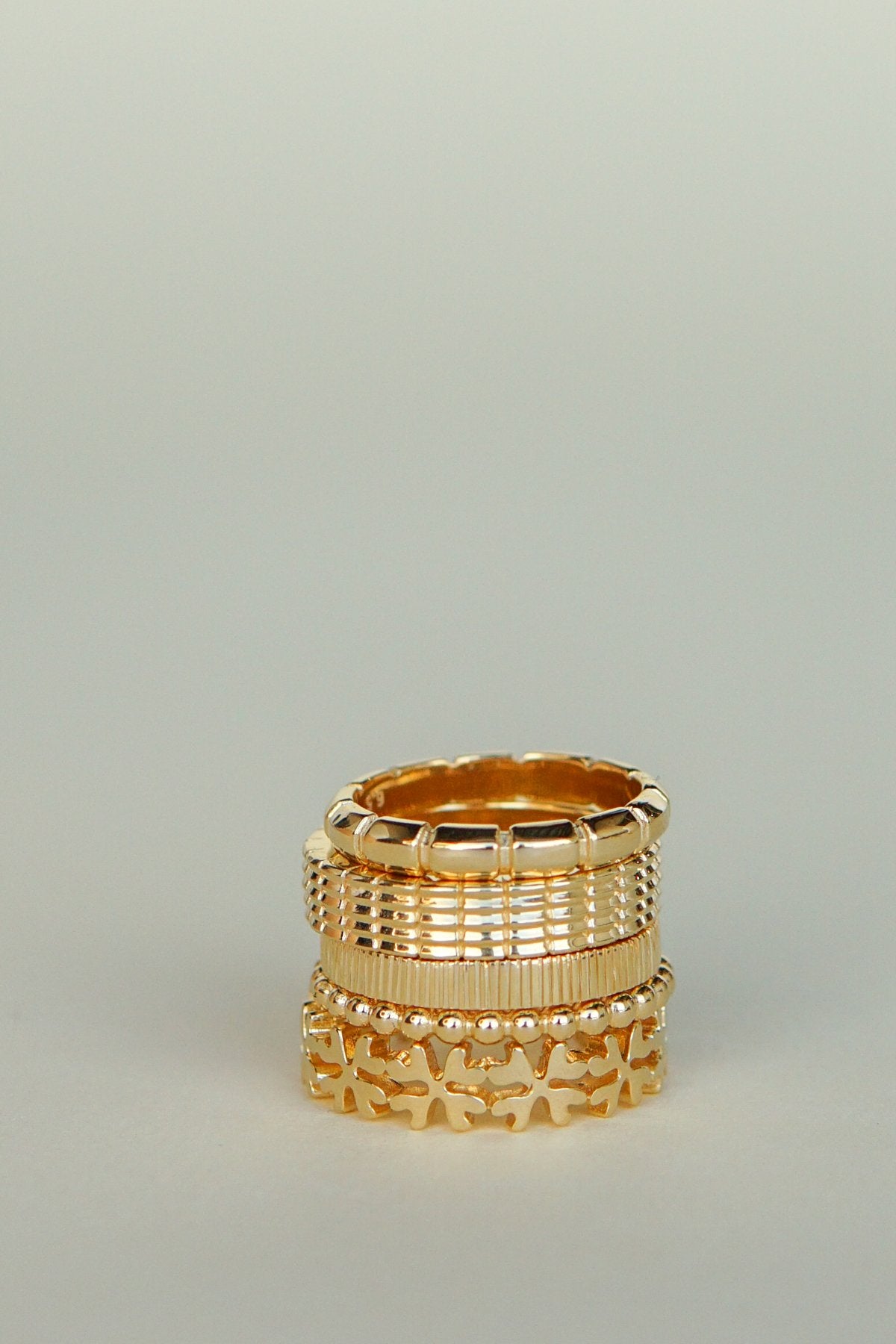 Eternity ring gold plated-abc