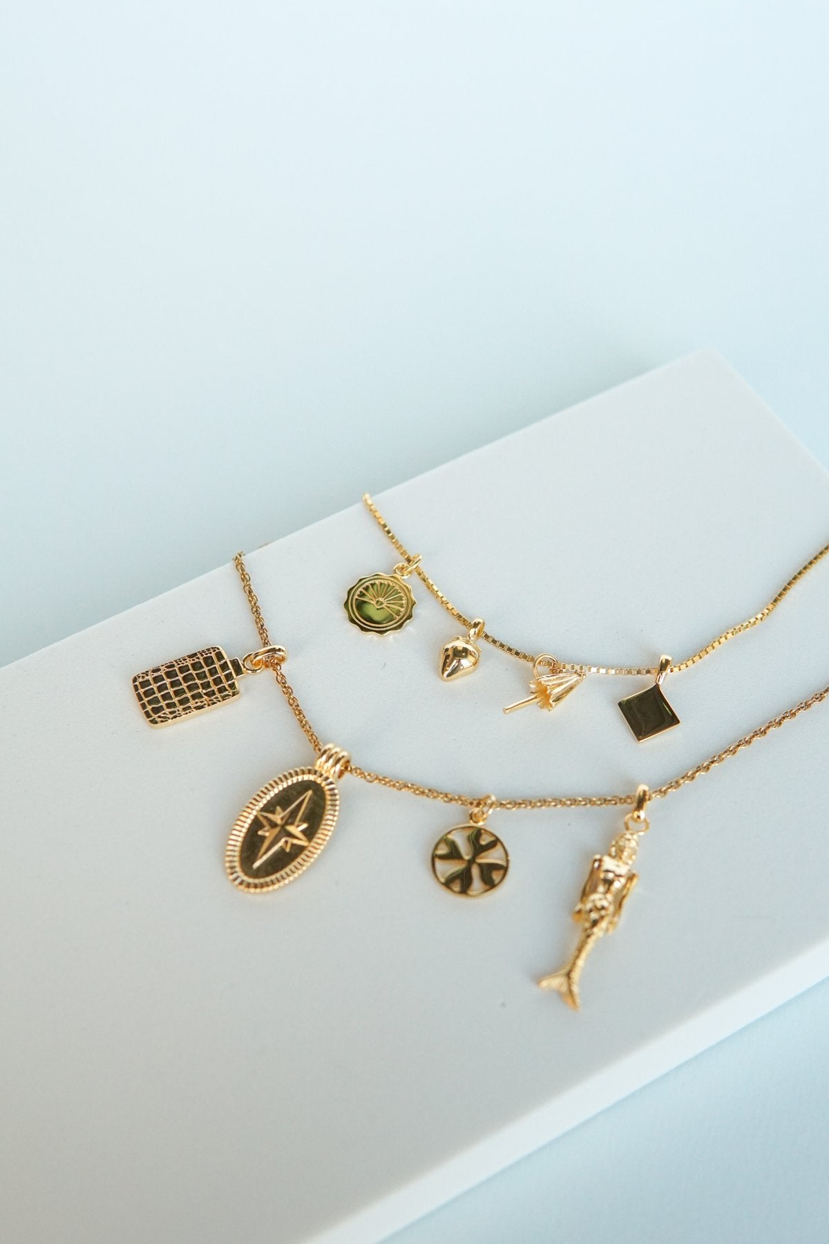 Memoire pendant gold plated-abc