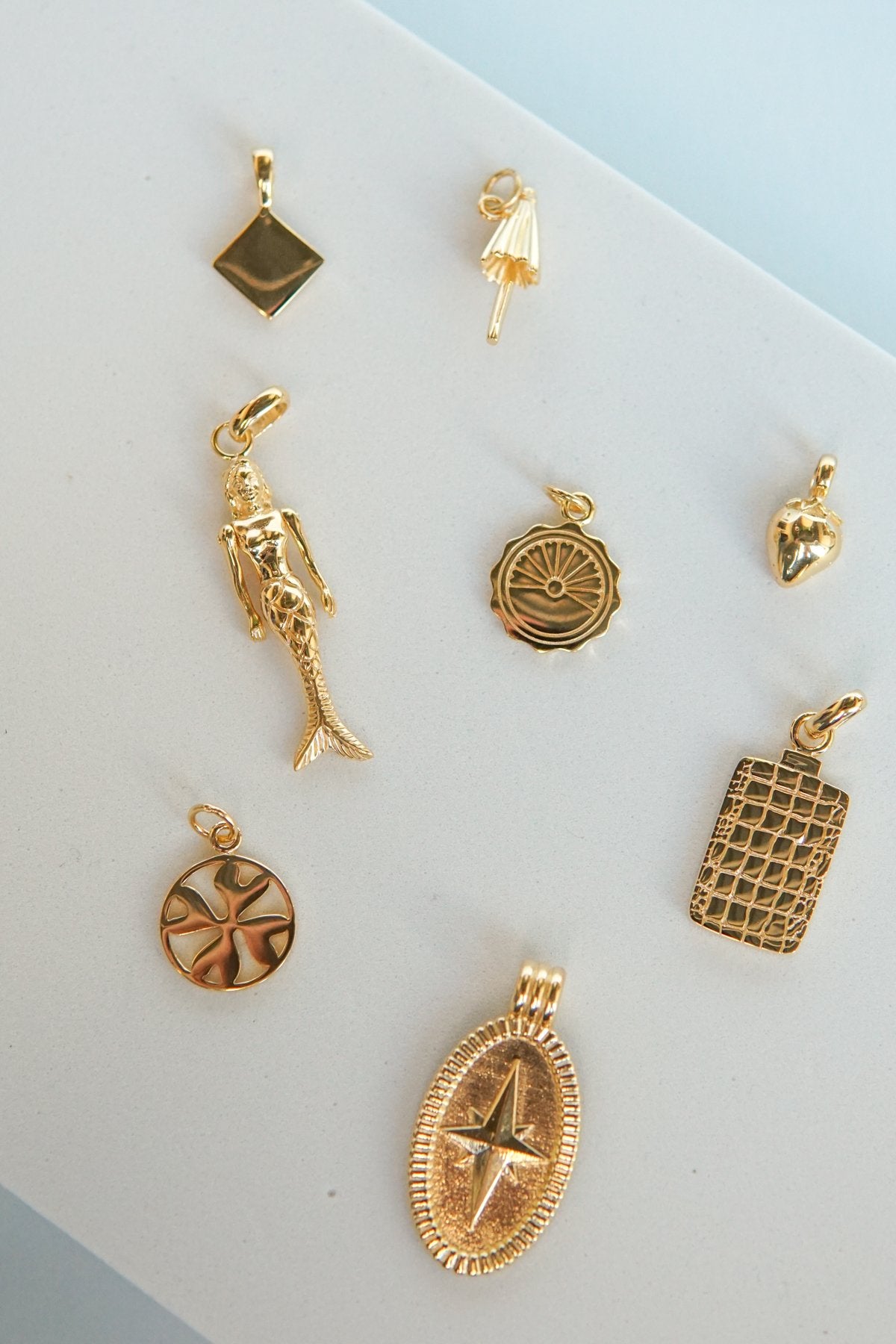 Memoire pendant gold plated-abc