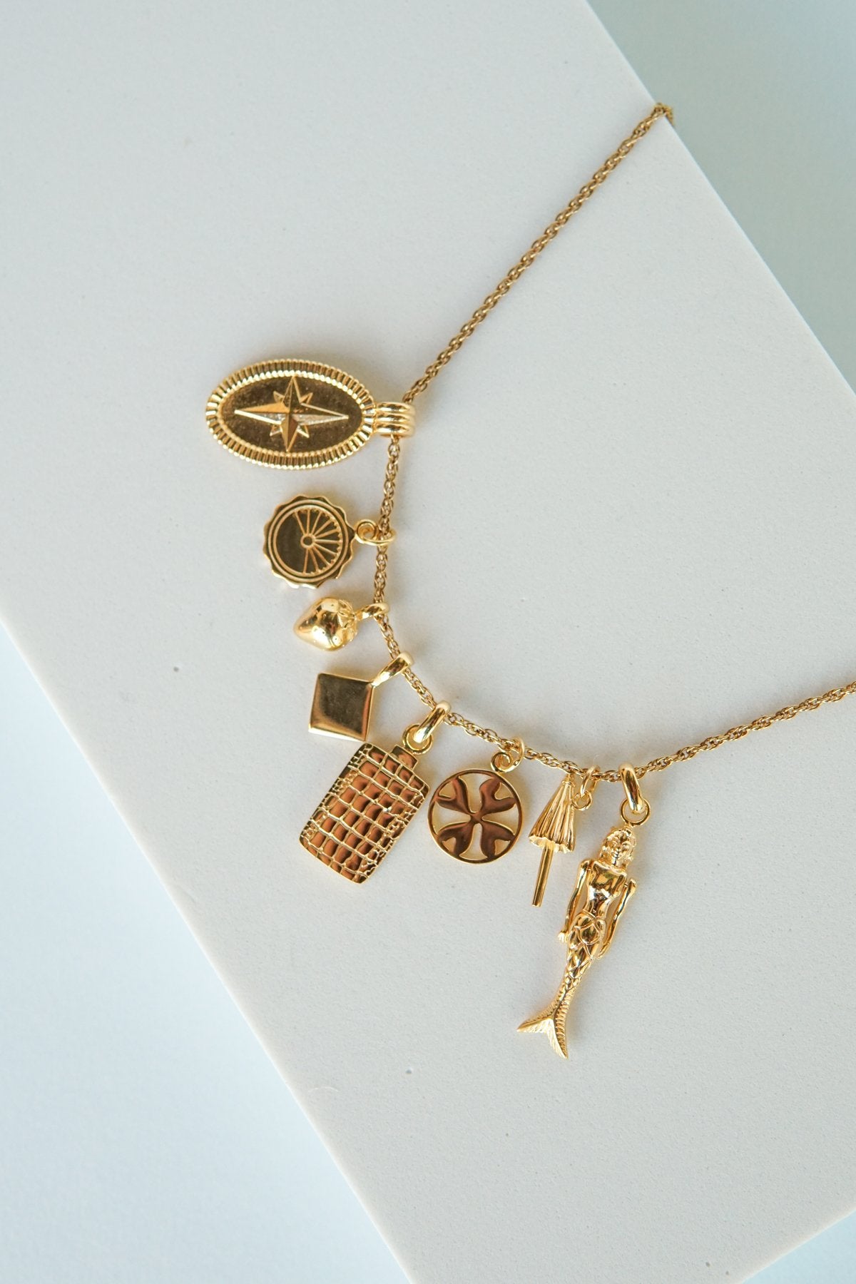 Memoire pendant gold plated-abc