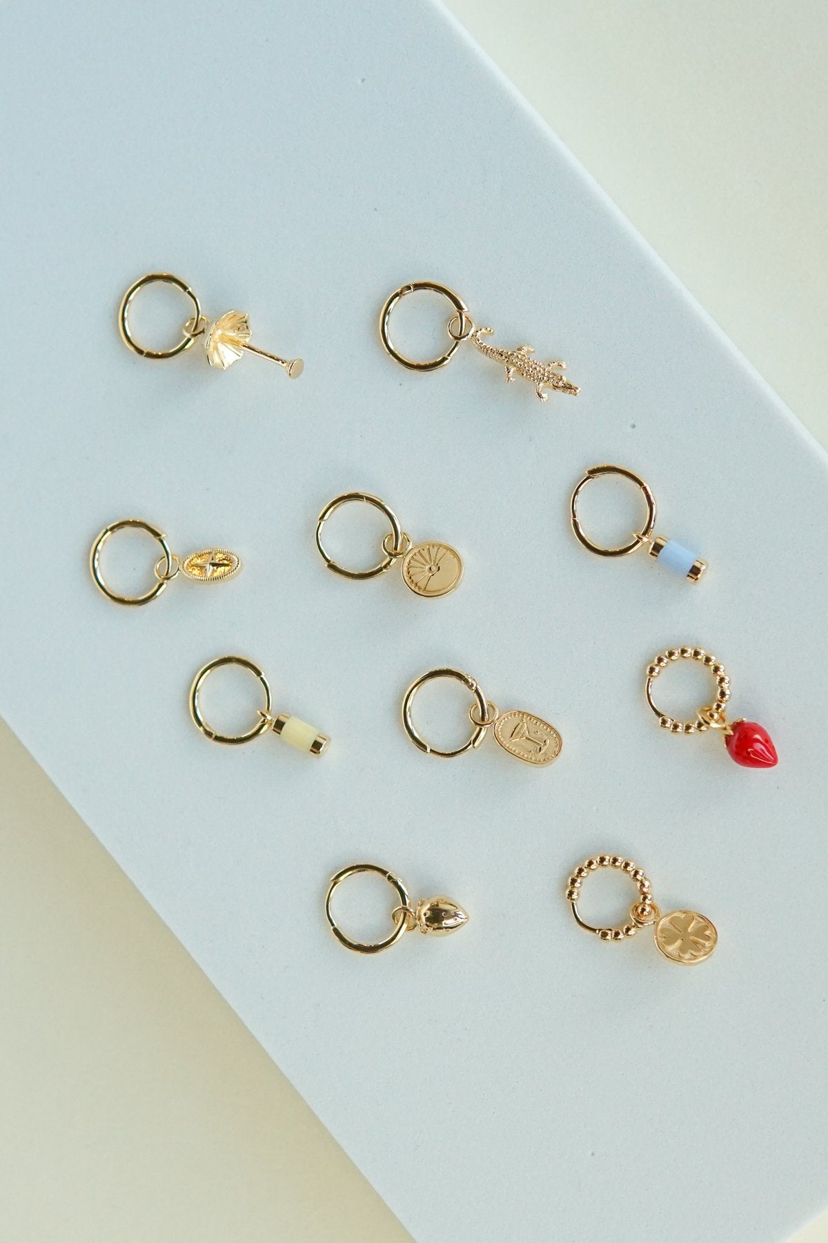 Hula shade earring gold plated-abc