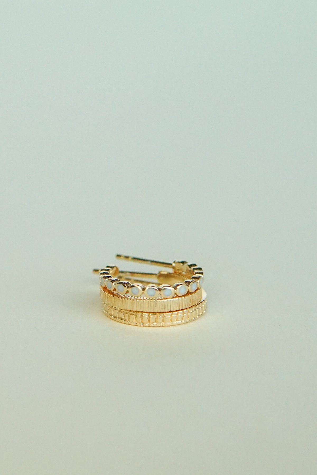 Crocodile hoop gold plated-abc