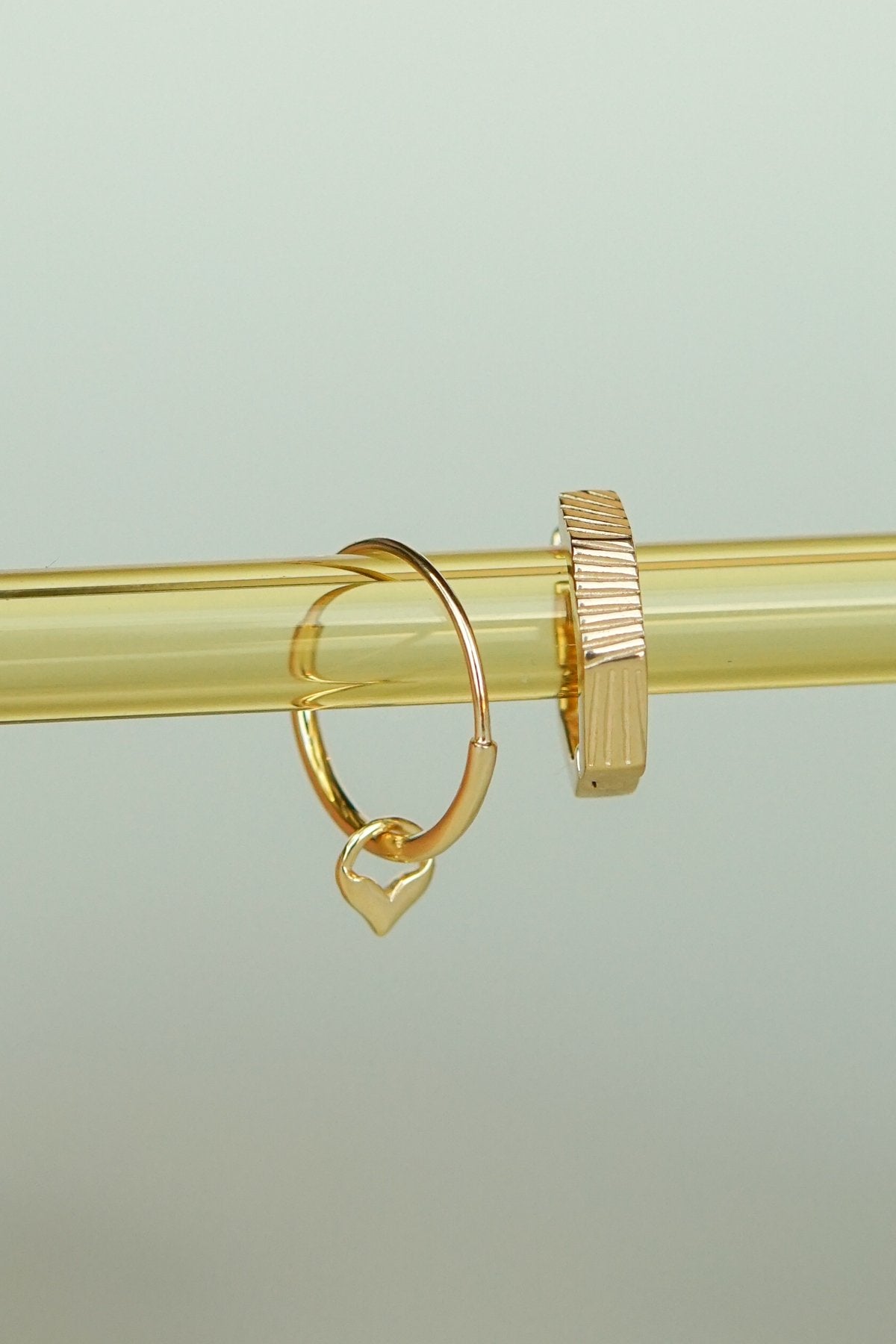 Mermaid hoop gold plated-abc