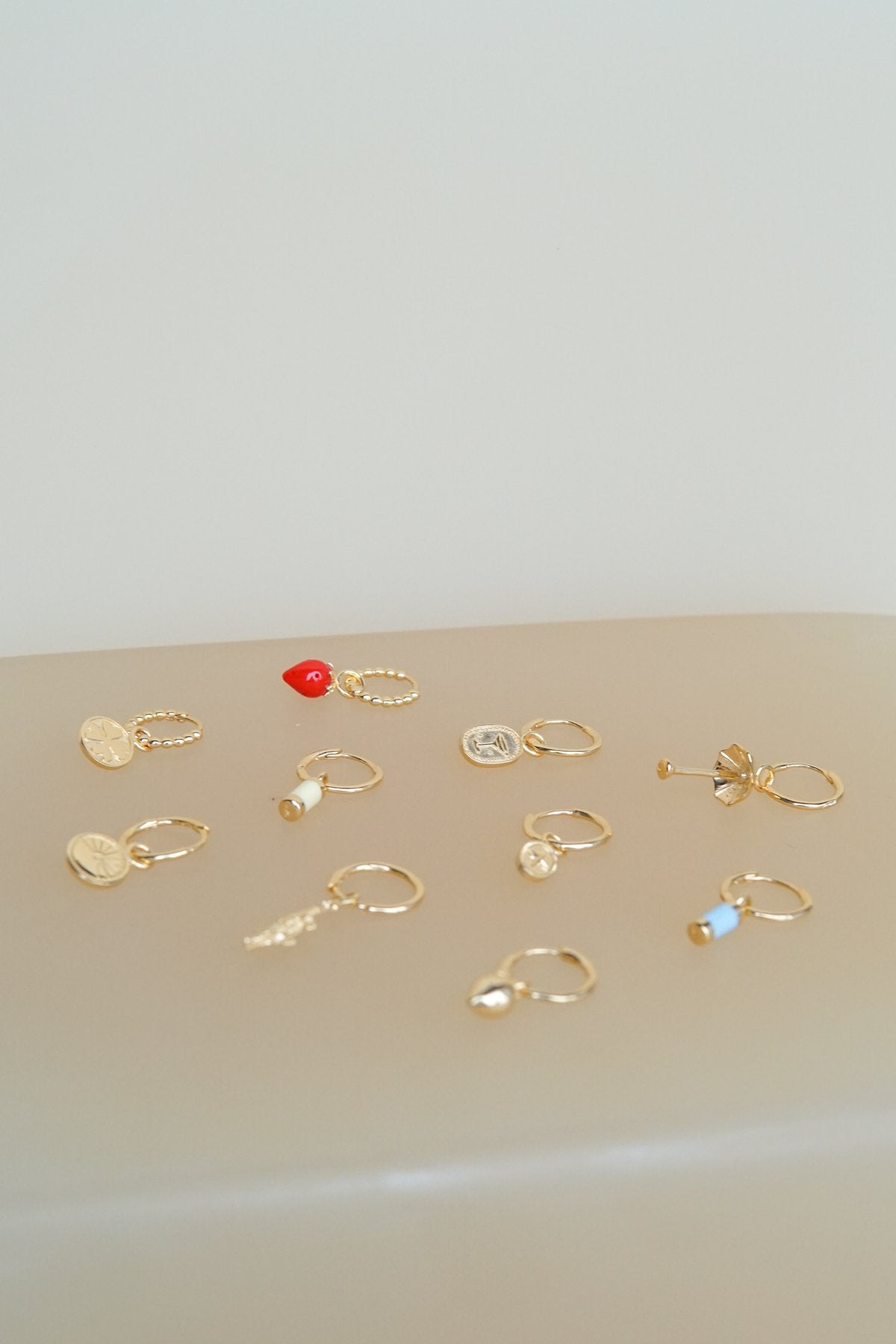 Cocktail hour earring gold plated-abc