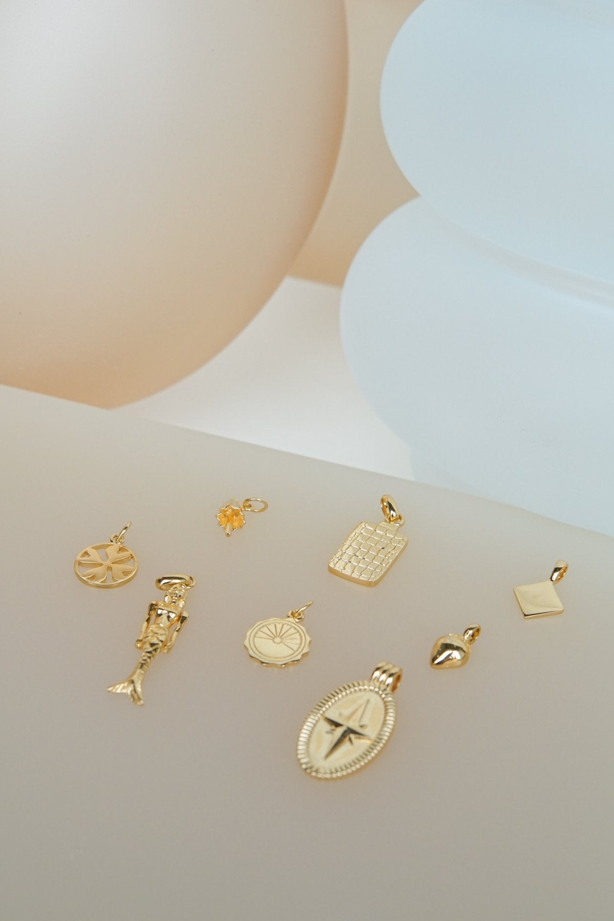 Memoire pendant gold plated-abc