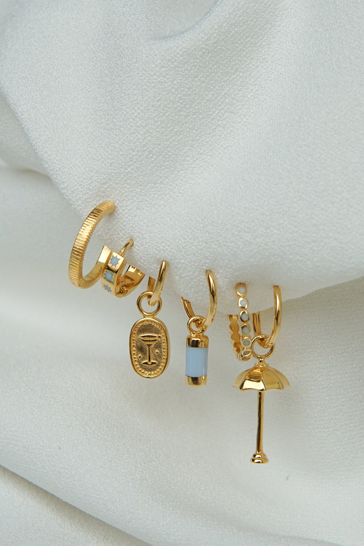 Eternity hoop gold plated-abc