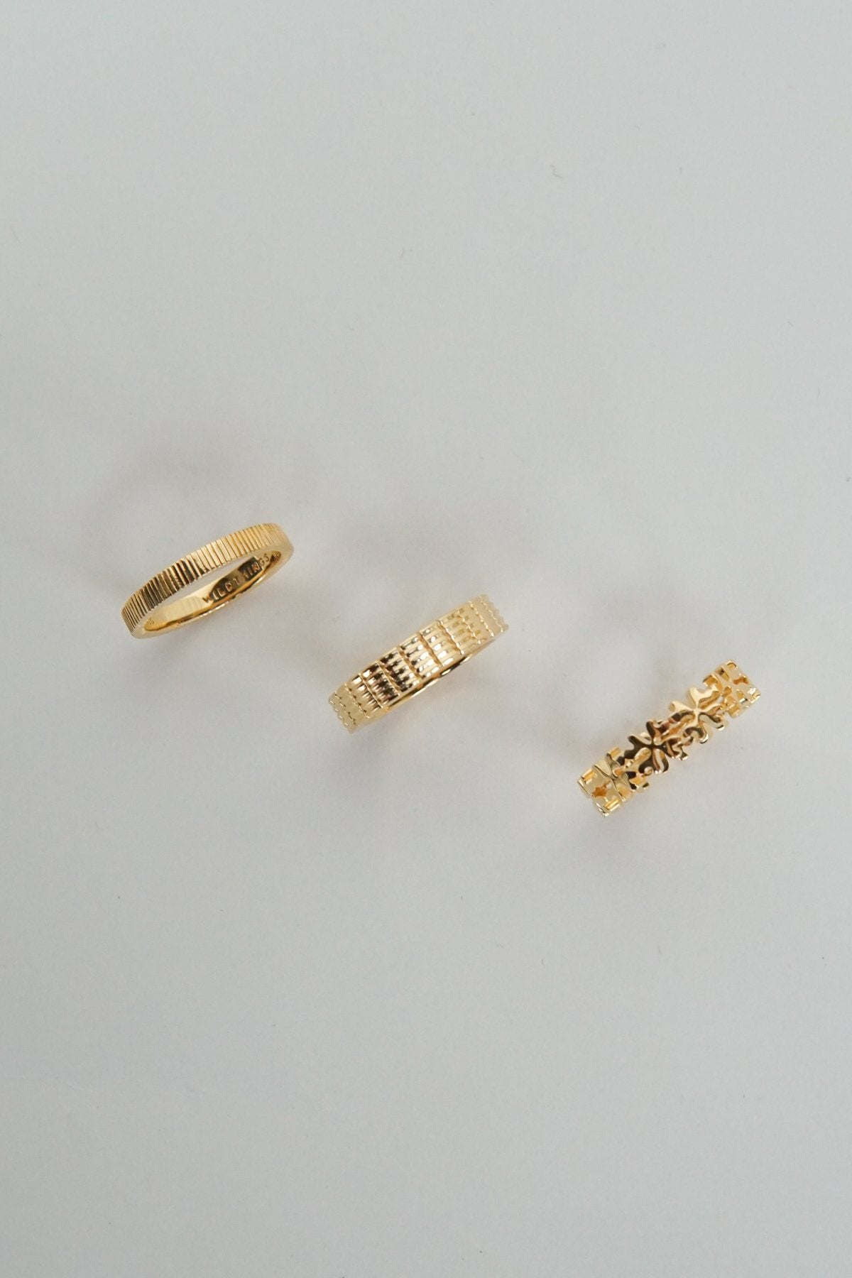 Clover club index ring gold plated-abc