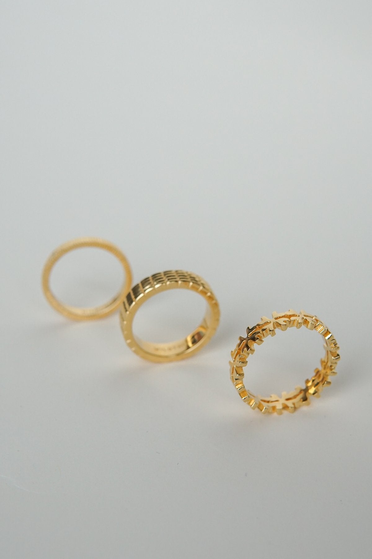 Clover club index ring gold plated-abc