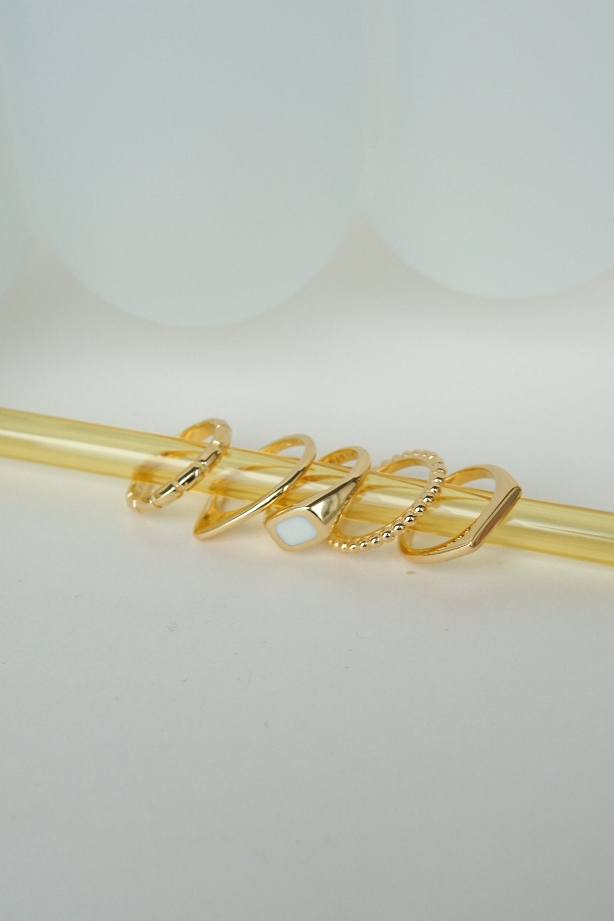 Destination ring gold plated-abc