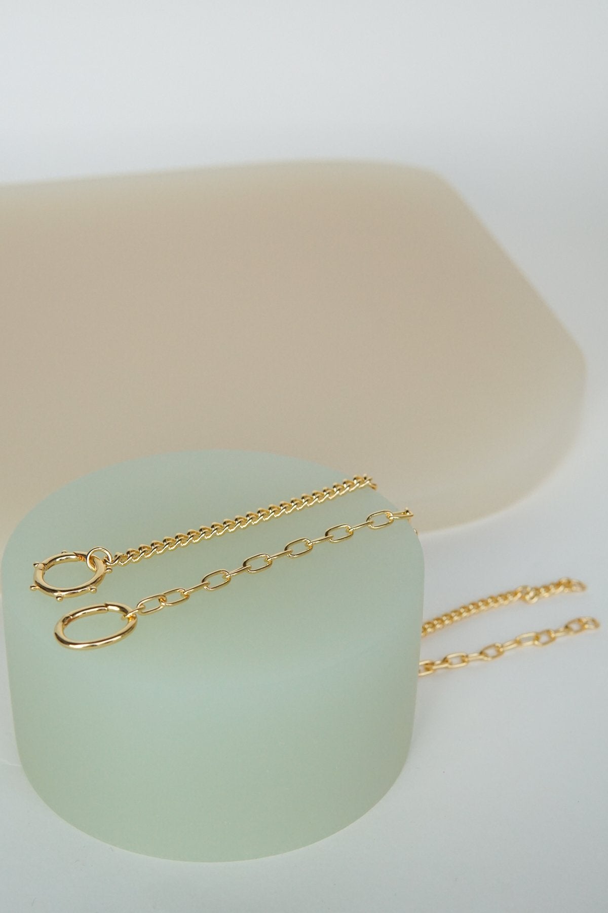 Curb clasp chain gold plated-abc