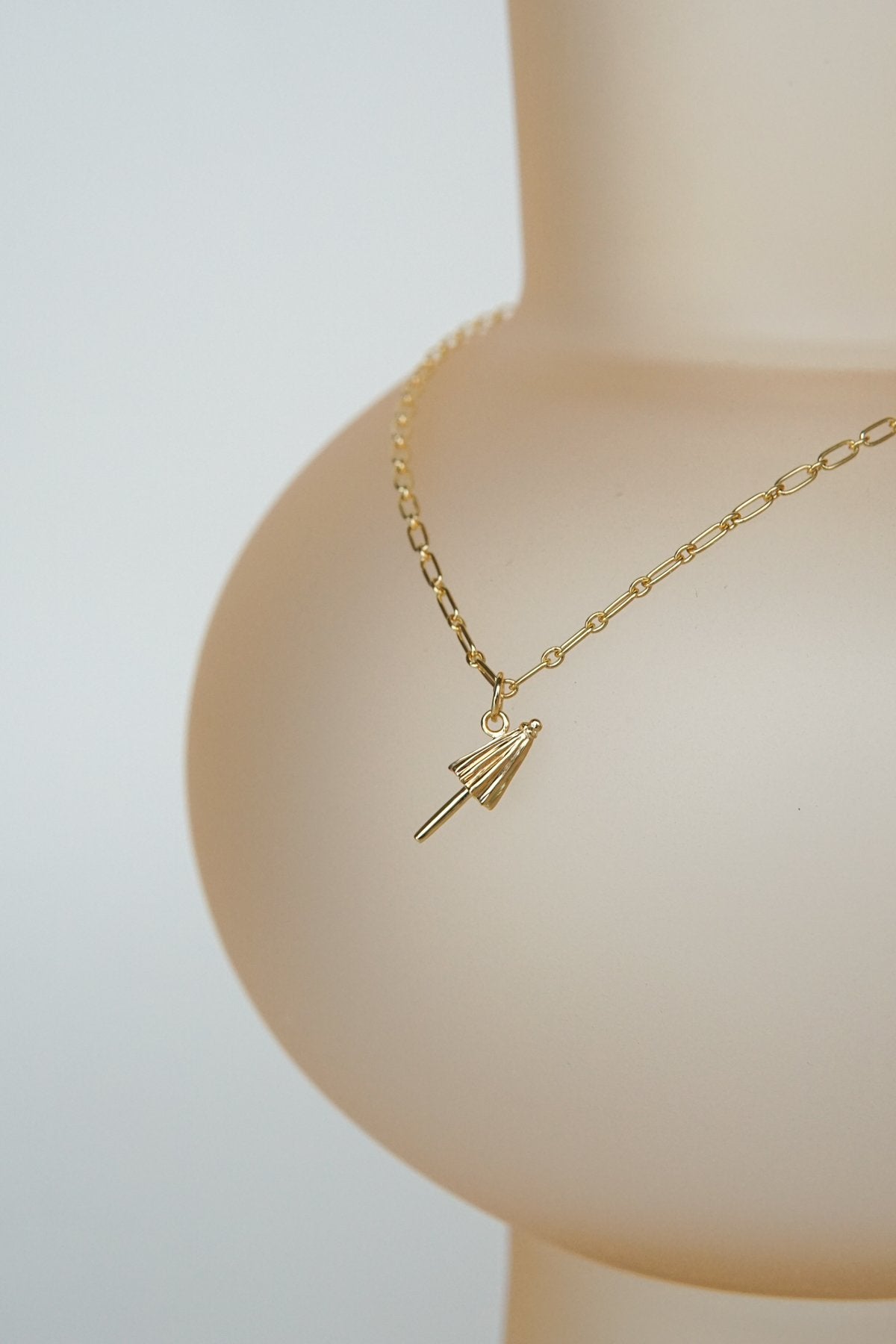 Sun shade pendant gold plated-Pendant-wildthings_collectables-Pendant-Gold plated--abc