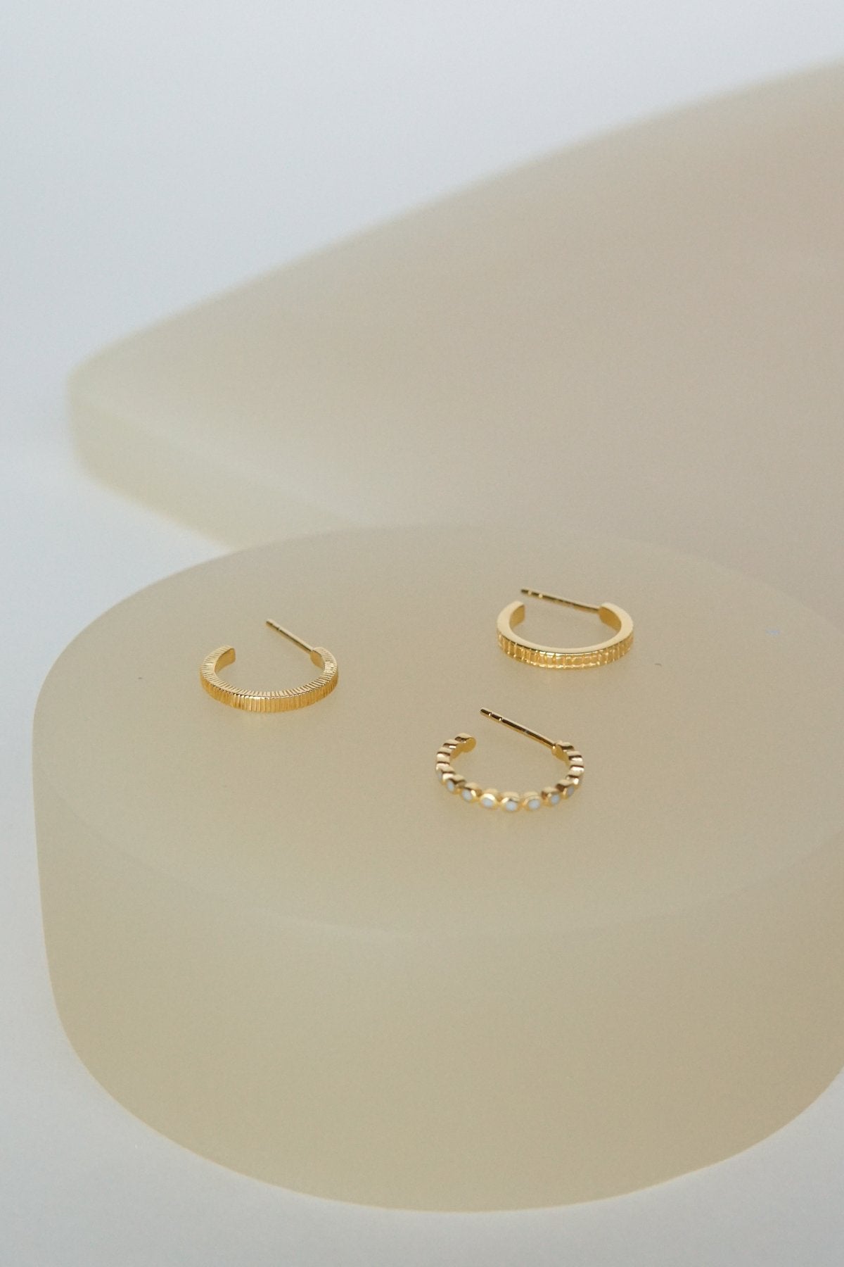 Eternity hoop gold plated-abc