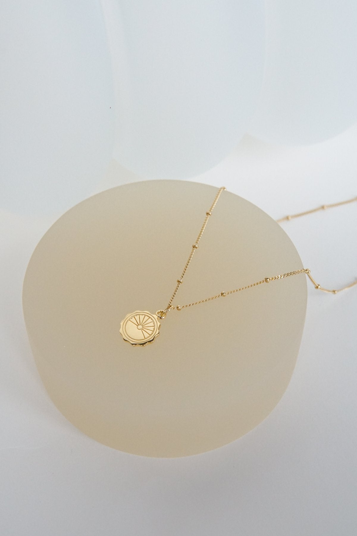Voyage coin pendant gold plated-Pendant-wildthings_collectables-Pendant-Gold plated--abc