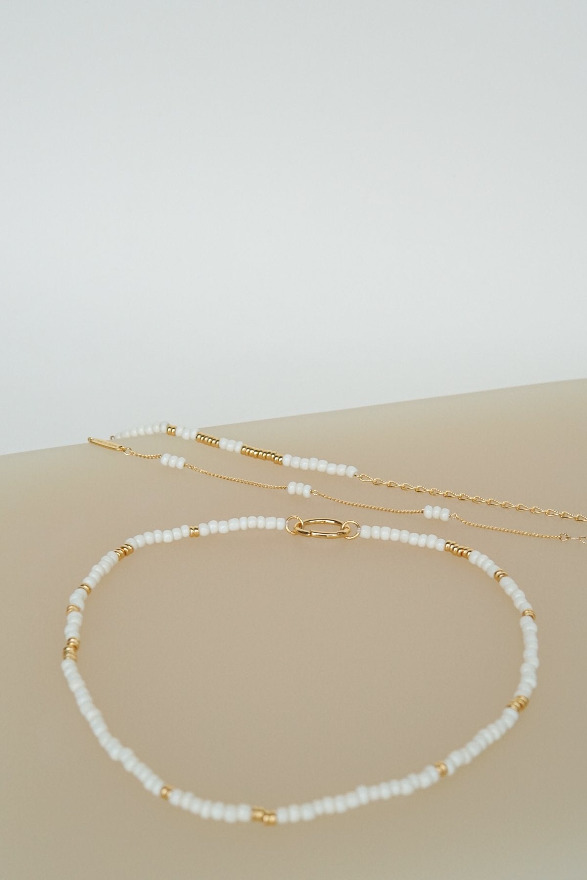 Think twice chain bracelet white gold plated-Bracelet-wildthings_collectables-Gold plated---abc