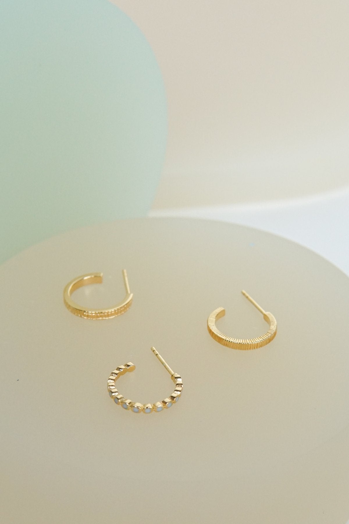 Eternity hoop gold plated-abc