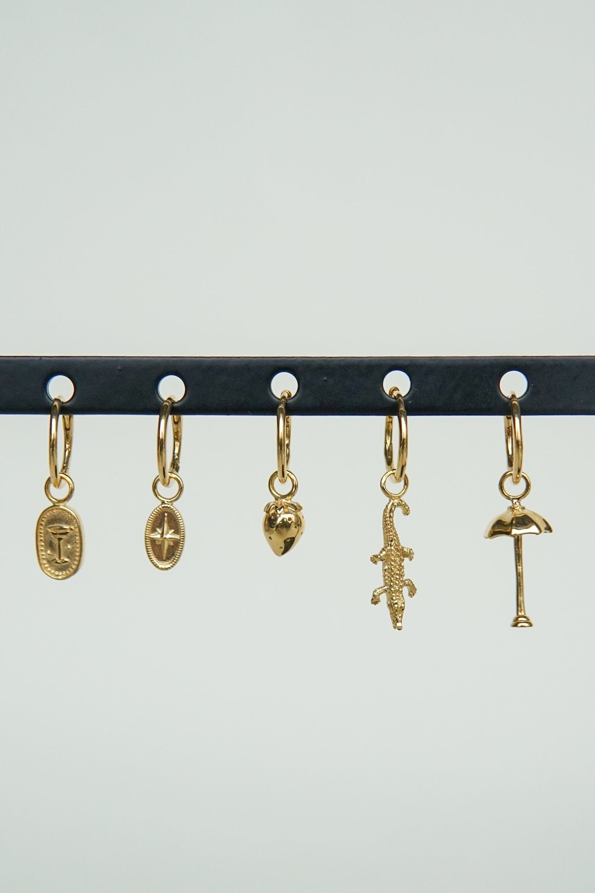 Hula shade earring gold plated-abc