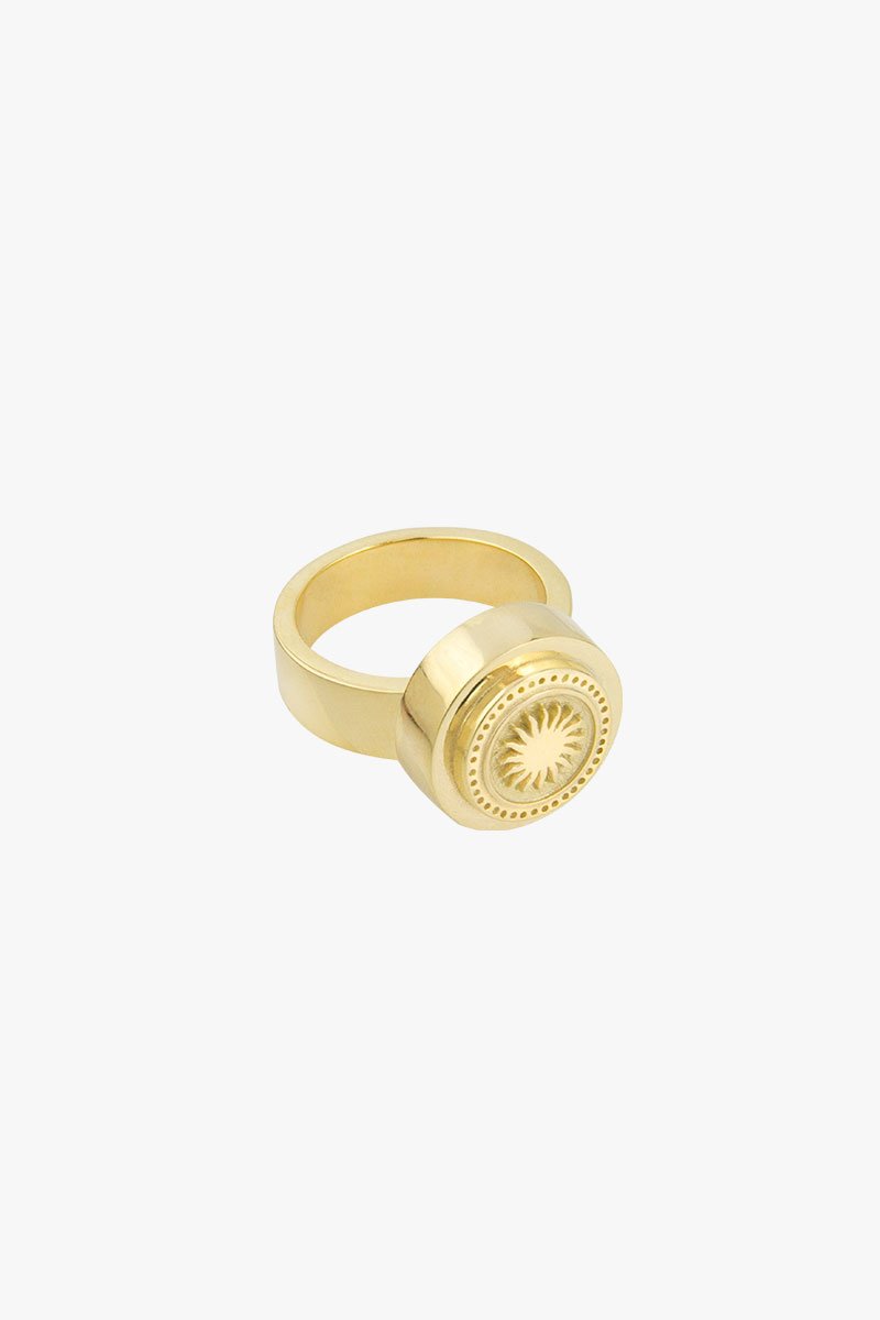 Rising sun pinky ring gold plated-Ring-wildthings_collectables-Gold plated-1 (US 3.5 / 14.5mm)--abc