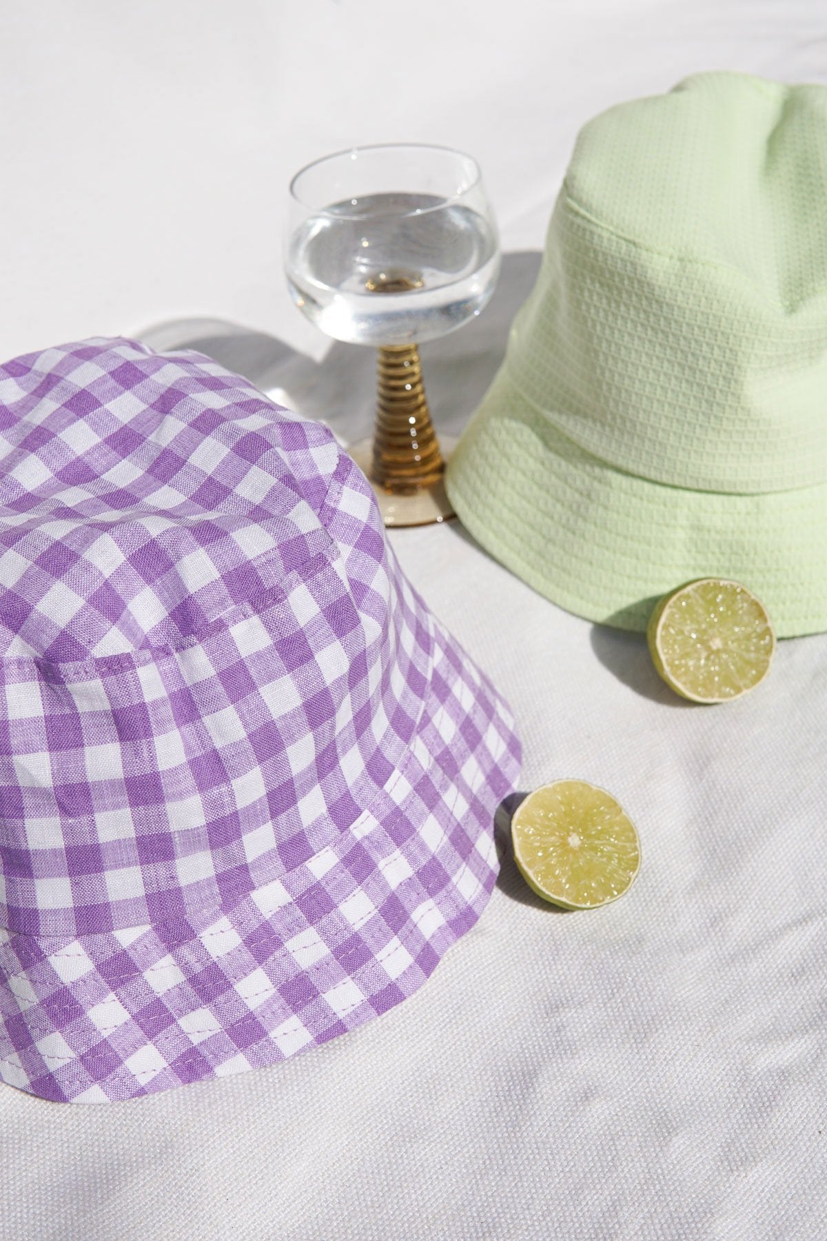 Check mate lilac bucket hat-abc