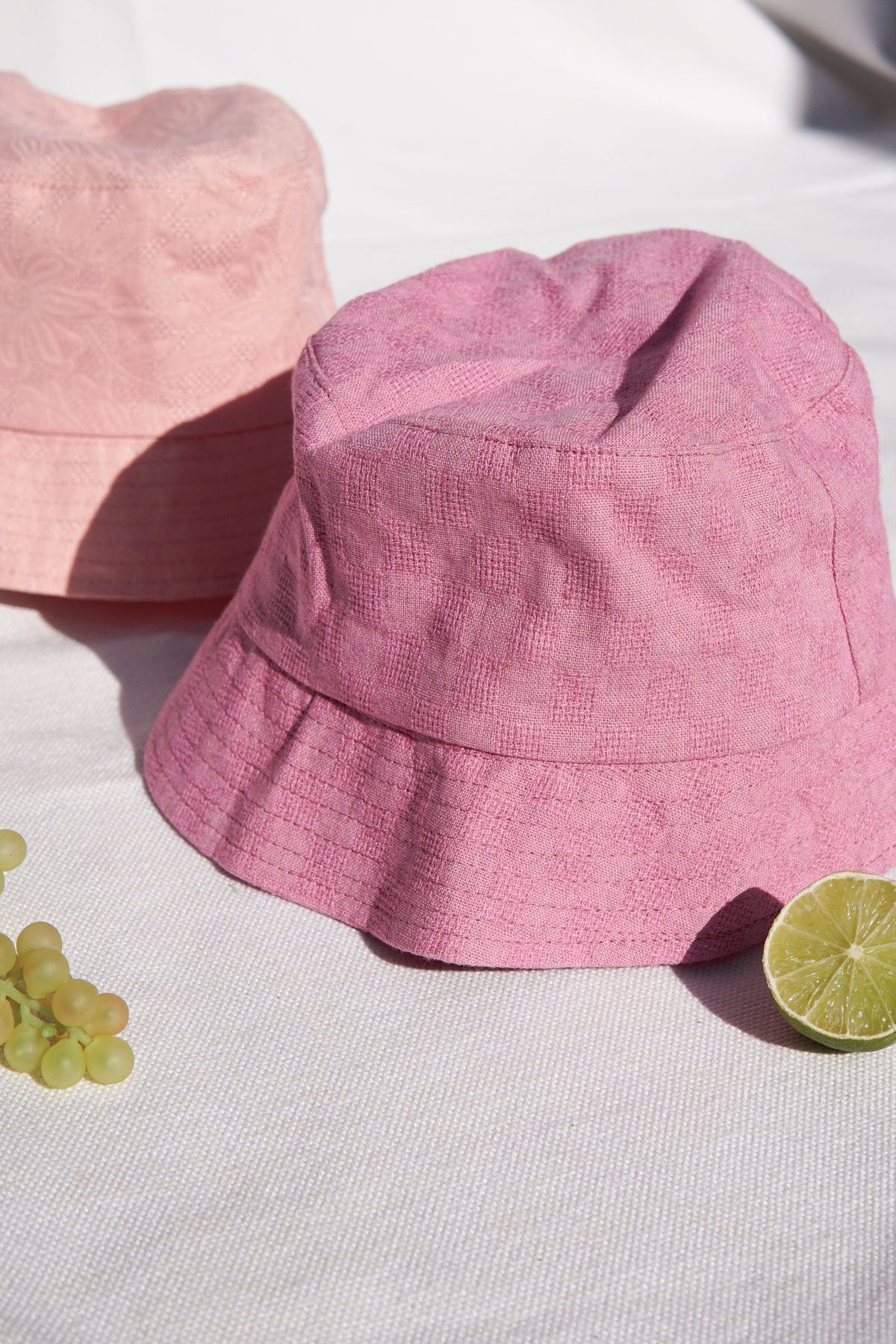 Fuchsia bucket hat-abc