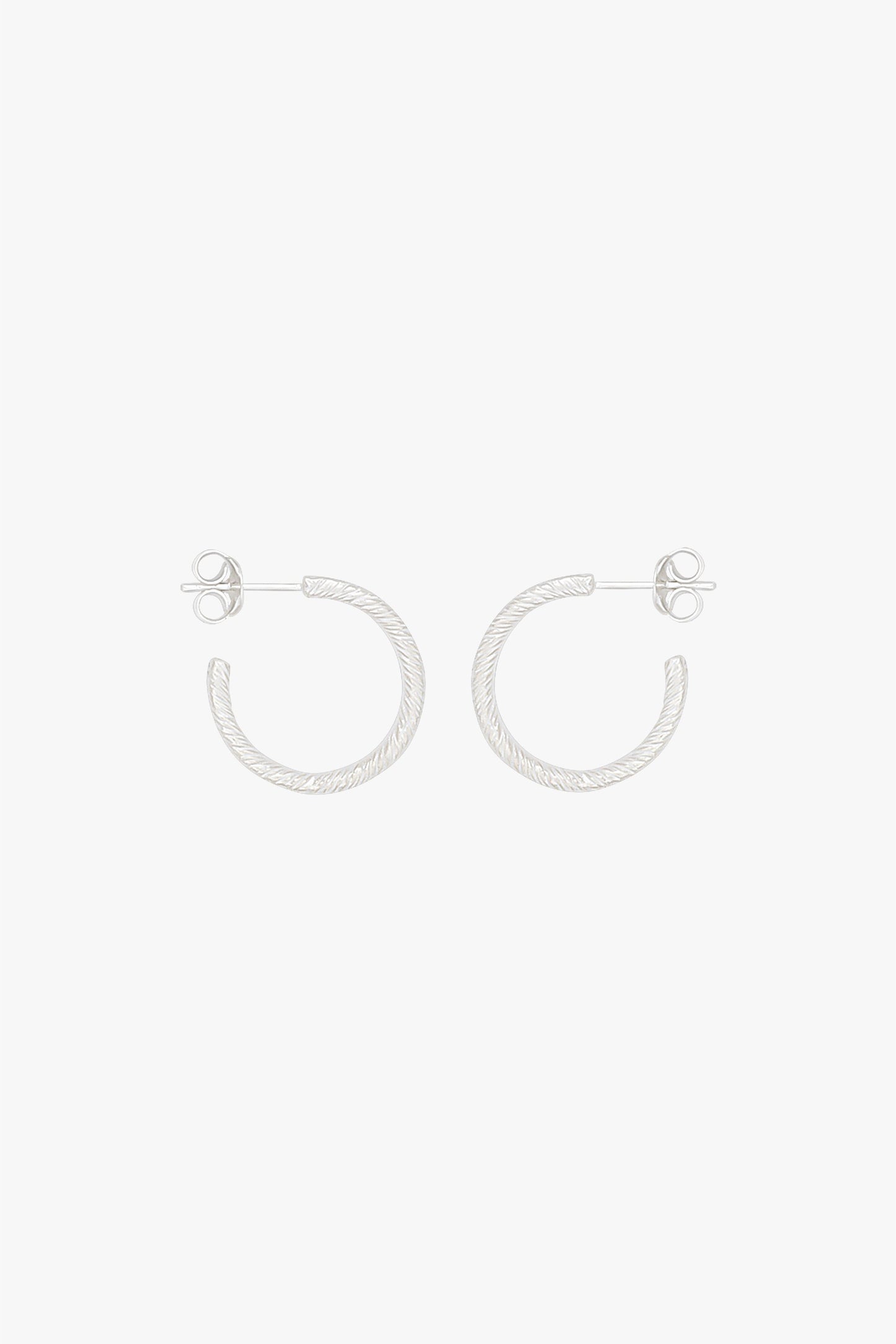 Vintage love earring silver (20mm)-Earring-wildthings_collectables-Single piece-Silver--abc