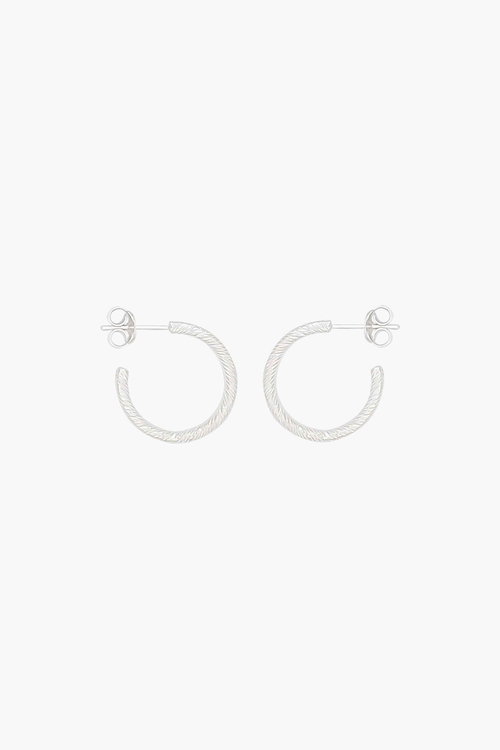 Vintage love earring silver (20mm)-Earring-wildthings_collectables-Single piece-Silver--abc