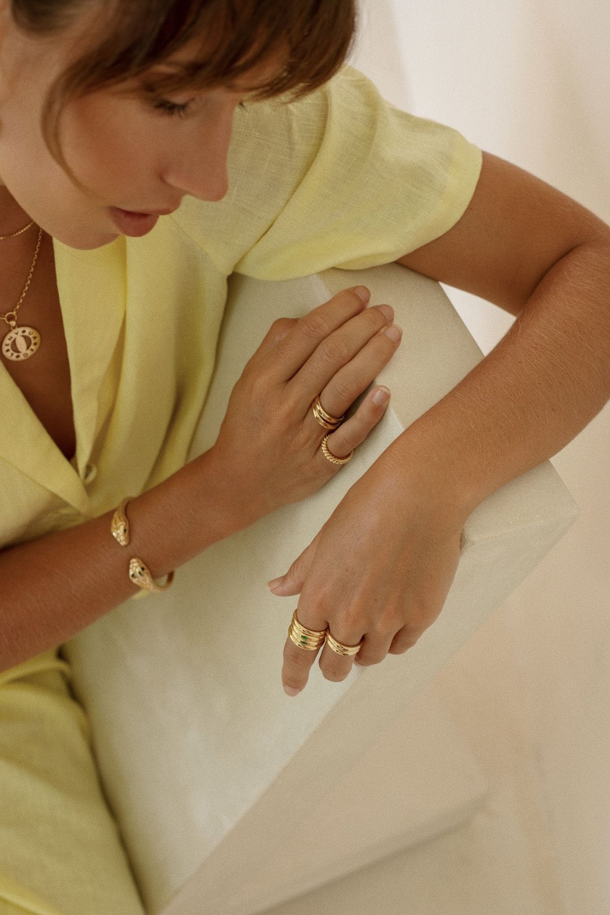 Pebble ring gold plated-Ring-Wildthings_collectables-1 (US 6 / 16.5mm)-Gold plated--abc