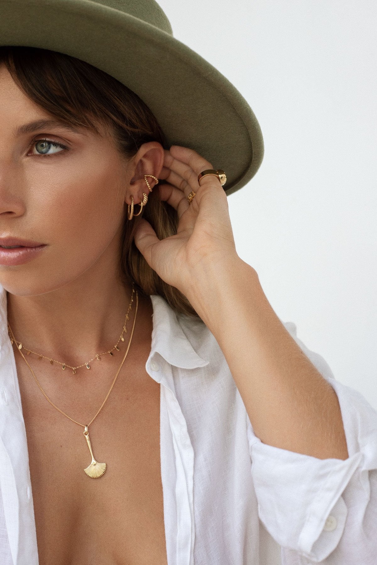 Waterdrop gold plated (36 cm)-Necklace-Wildthings_collectables-Gold plated---abc