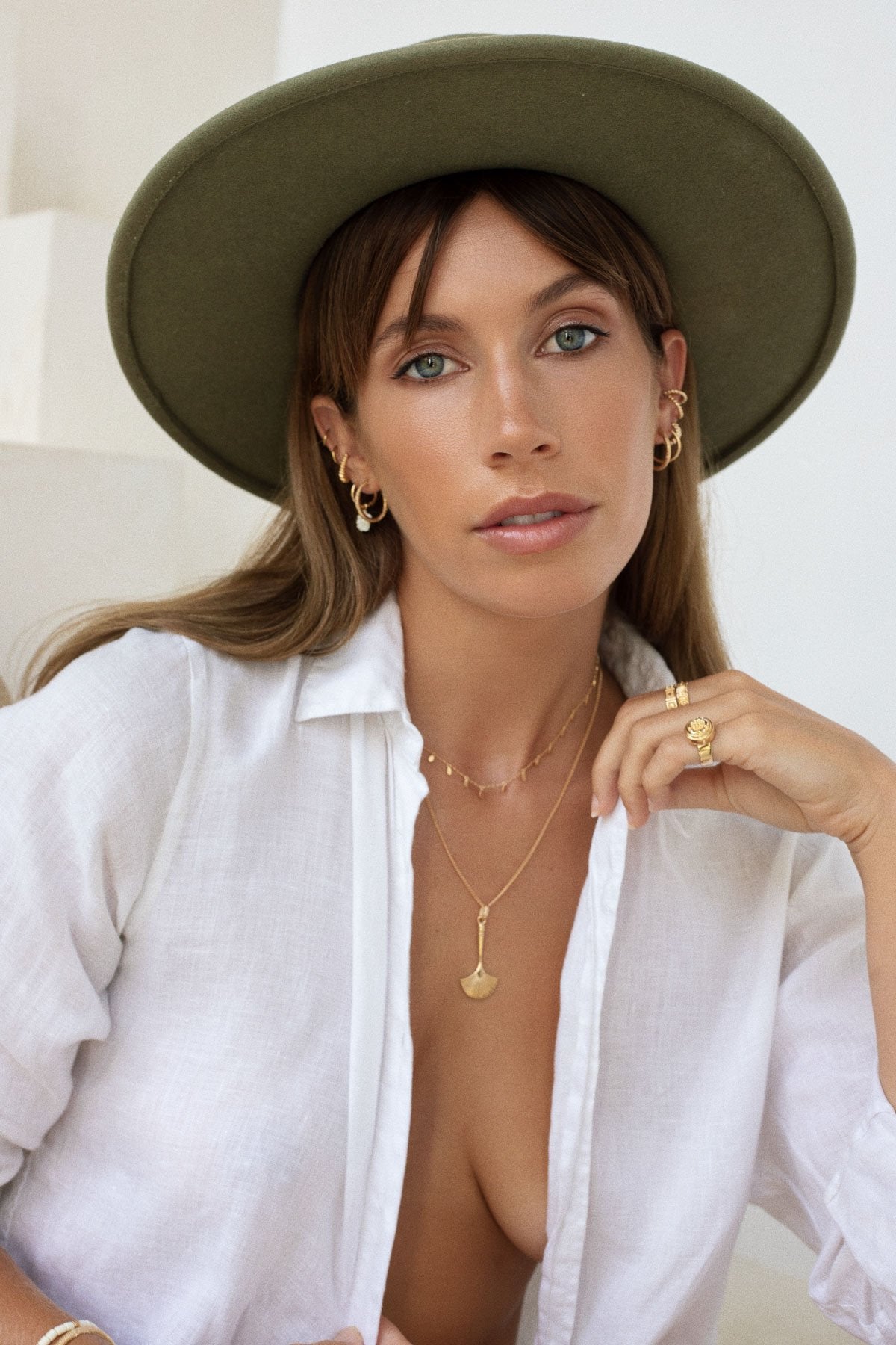 Waterdrop gold plated (36 cm)-Necklace-Wildthings_collectables-Gold plated---abc