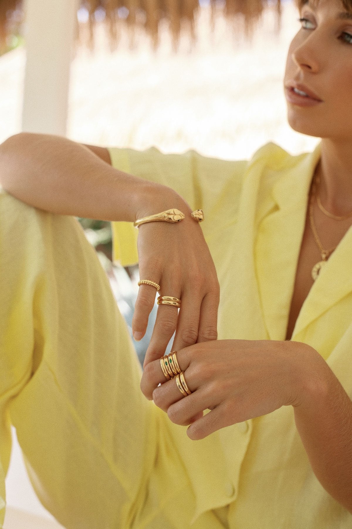 Snake bracelet gold plated-Bangle-Wildthings_collectables-Gold plated---abc