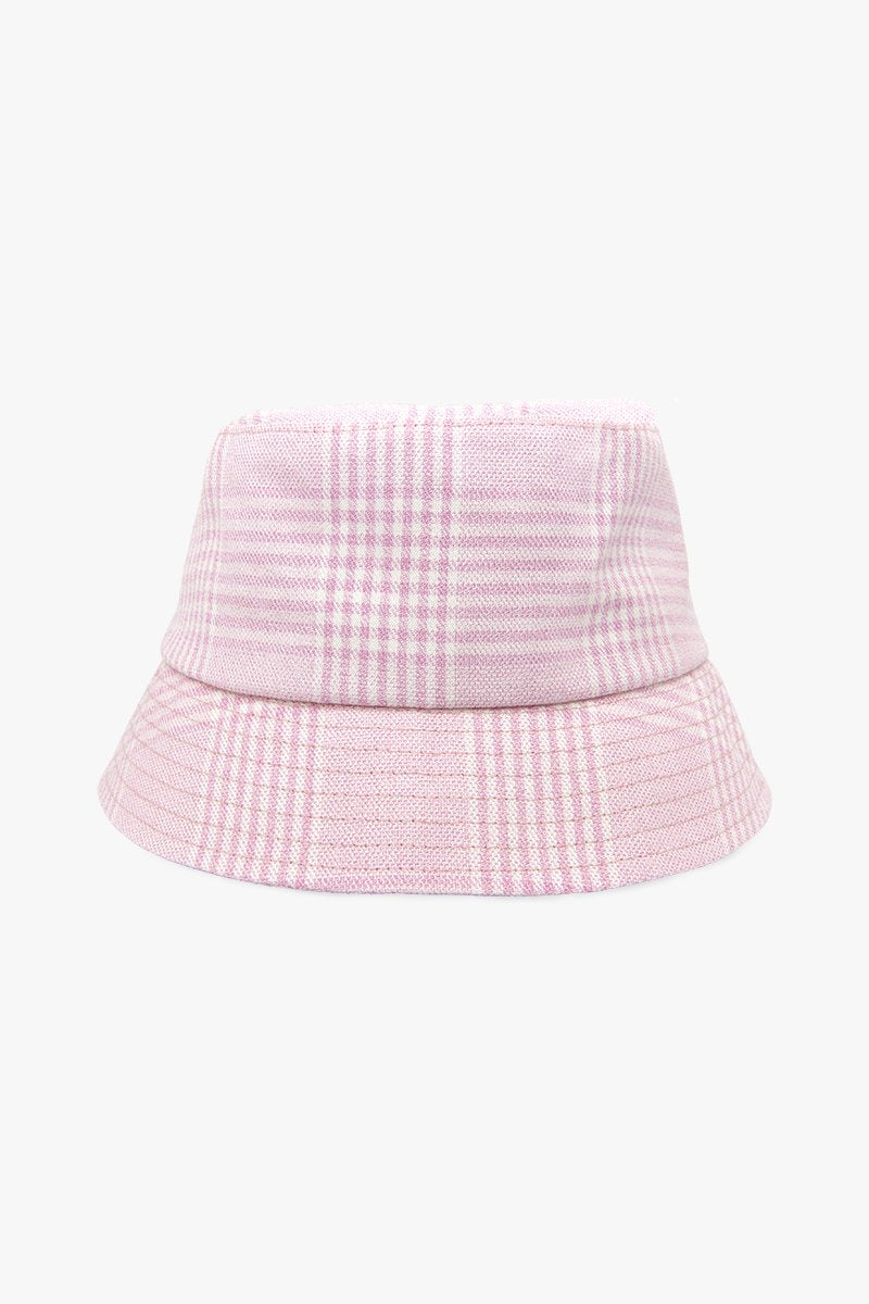 Check mate pink bucket hat-abc