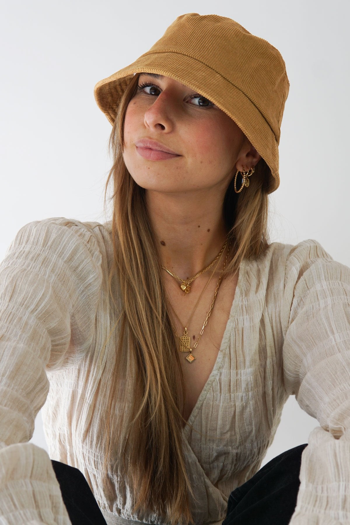 Caramel bucket hat-abc