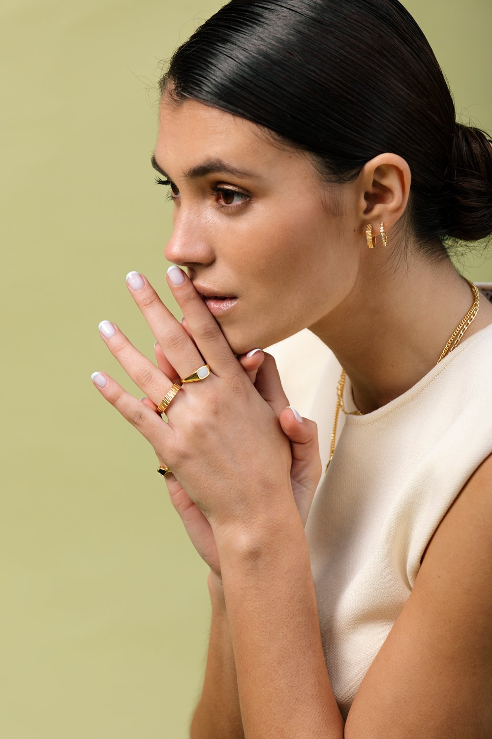 Off road ring gold plated-abc