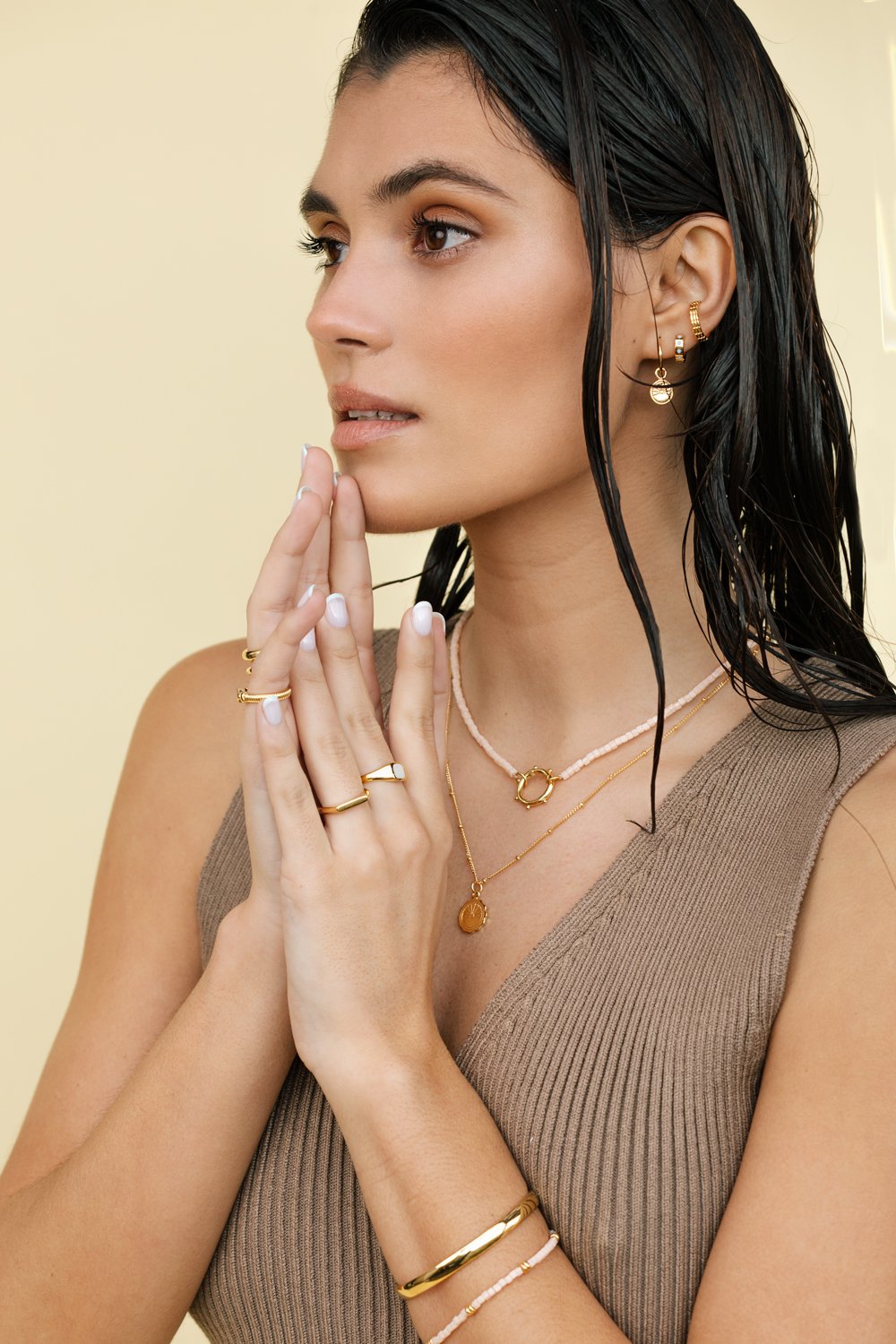 Voyage coin earring gold plated-Earring-wildthings_collectables-Gold plated---abc