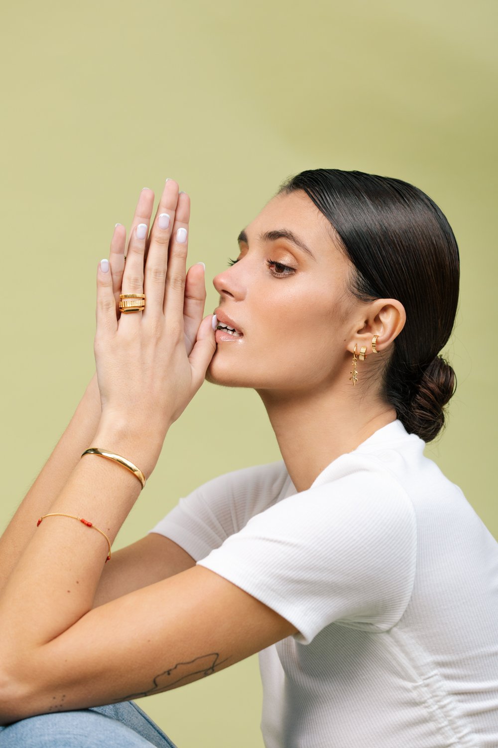 Off road ring gold plated-abc