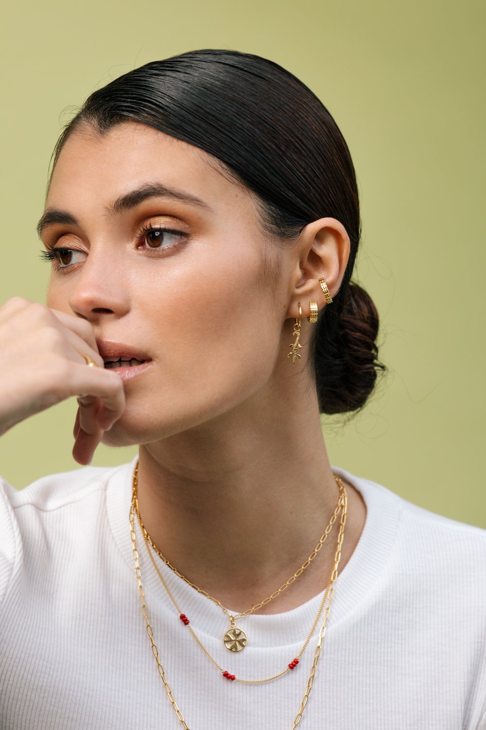 Clover club pendant gold plated-abc