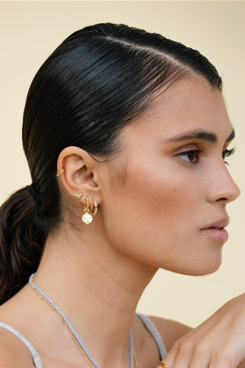 Breeze hoop gold plated-abc